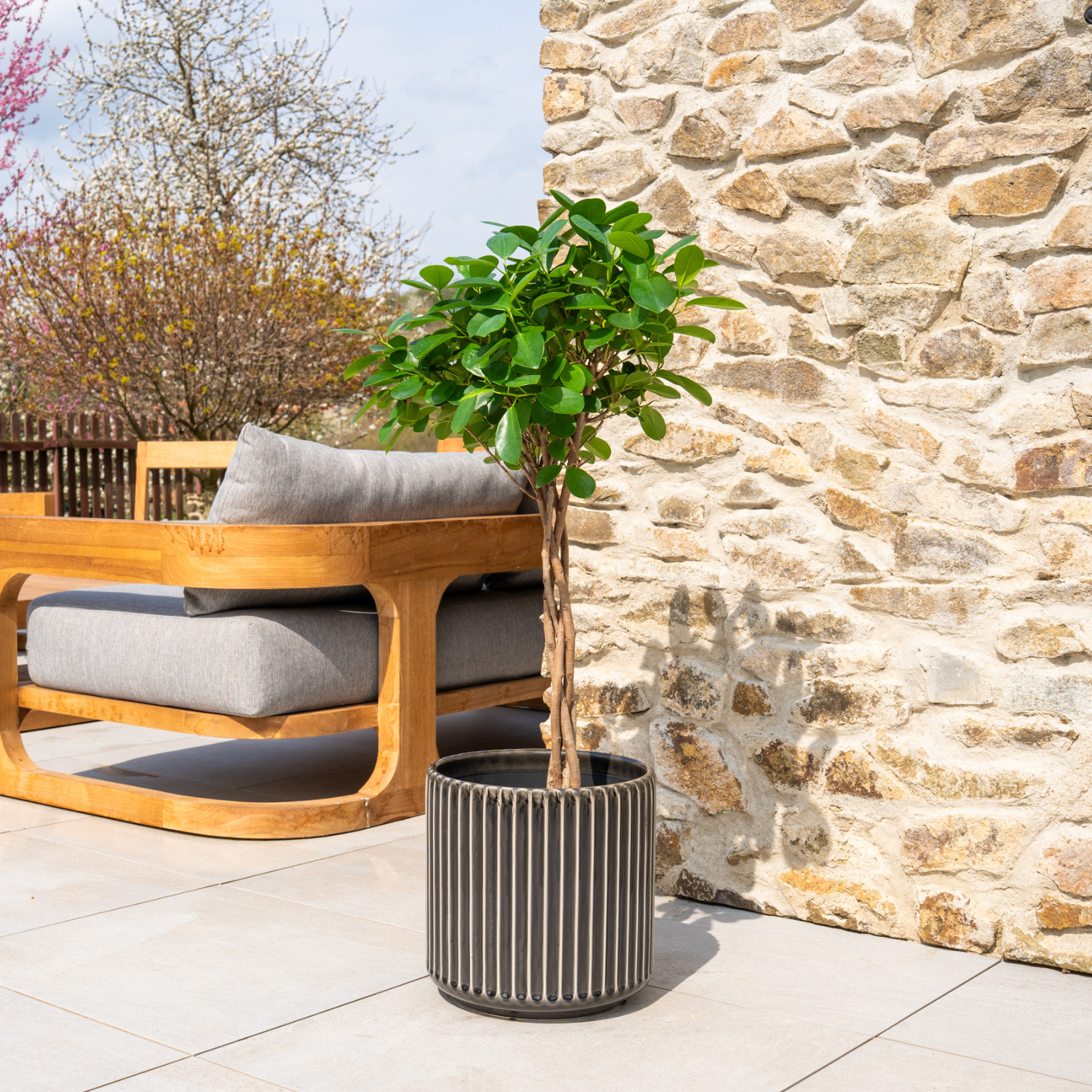 Pot LONDON 29x30cm noir Provencelia