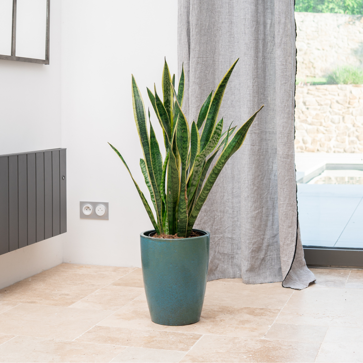 Pot MAZARIN 27x34cm bleu fer Provencelia