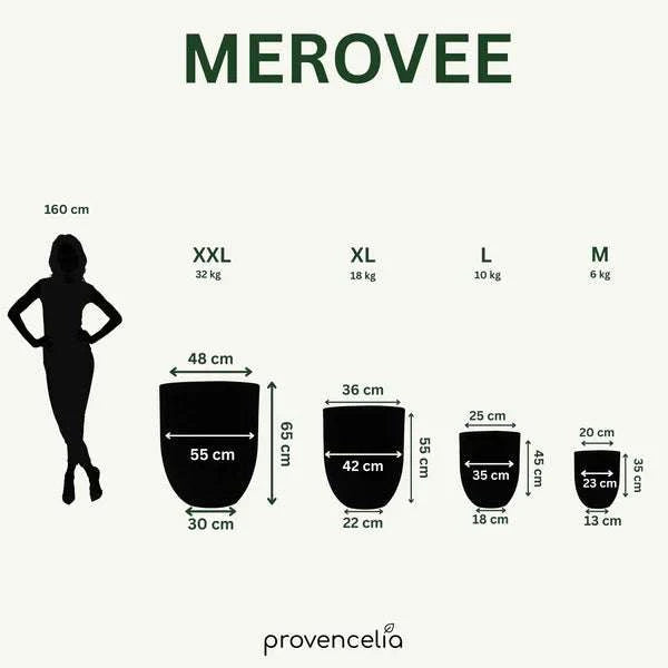 Pot MEROVEE 23x35cm crème Provencelia