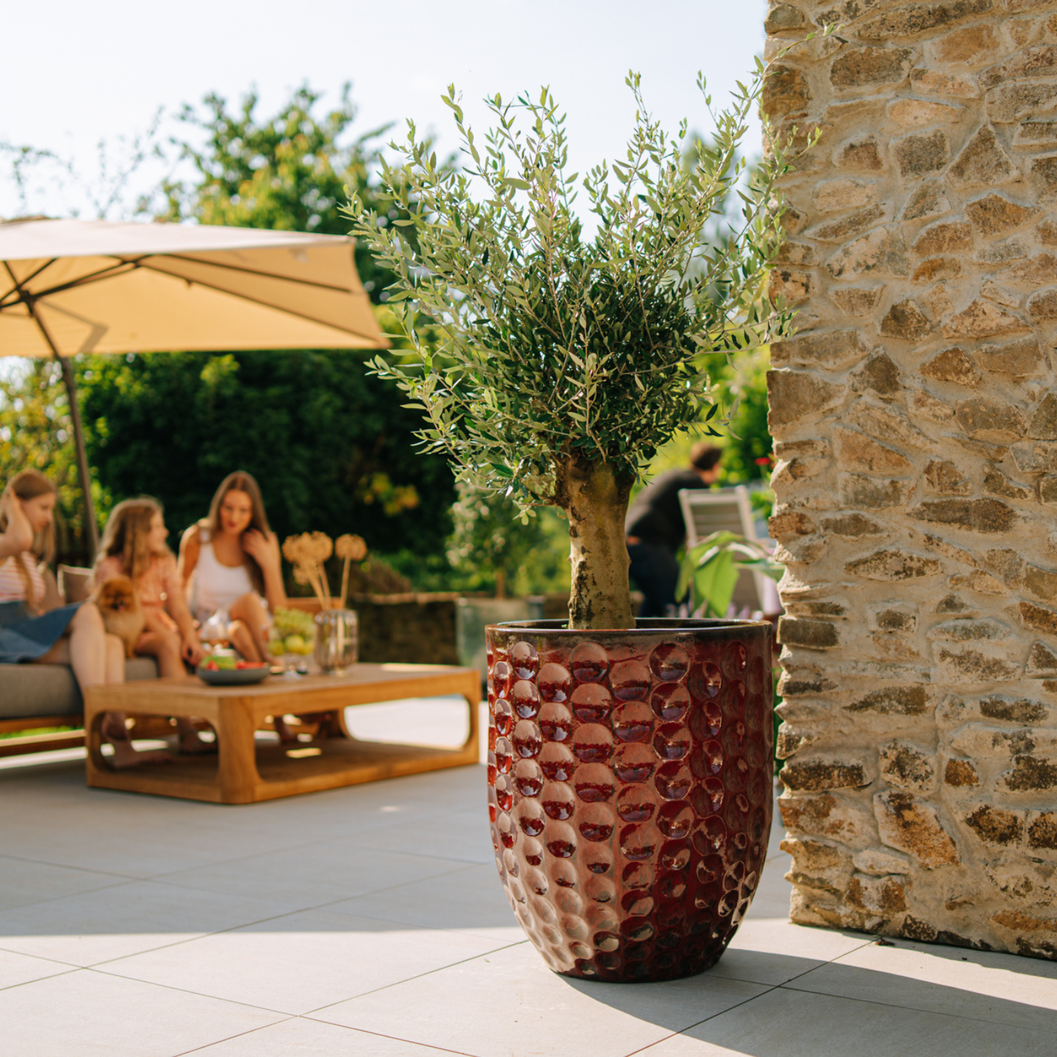 Pot MEROVEE 55x65cm rouge brique Provencelia