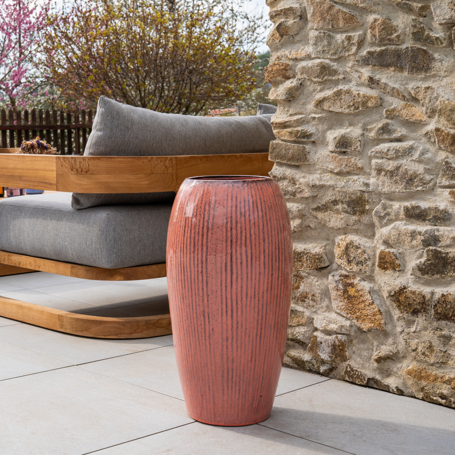 Pot MILANO 31x61cm Rose Provencelia