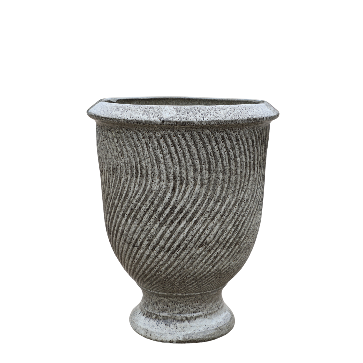 Pot MORGANE 42x52cm blanc tigré Provencelia