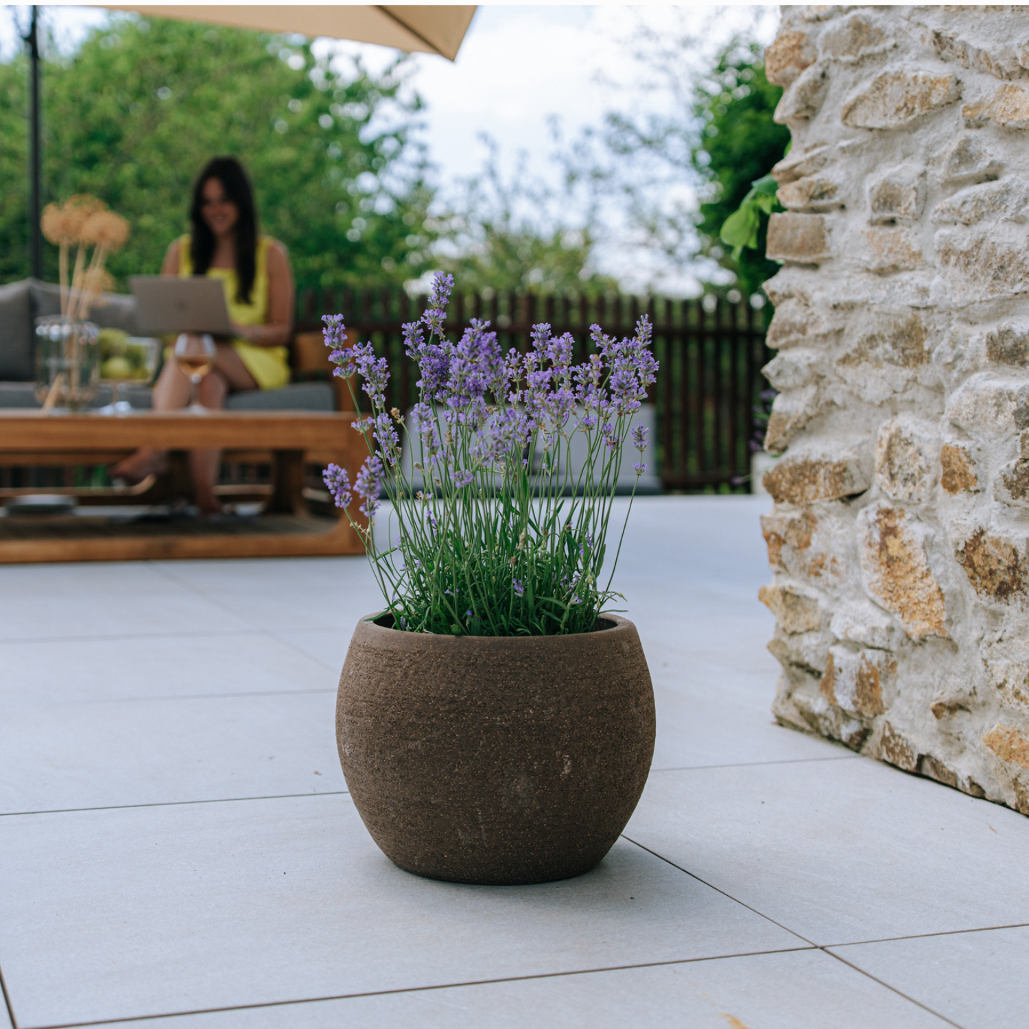 Pot OLYMPE 31x23cm graphite Provencelia