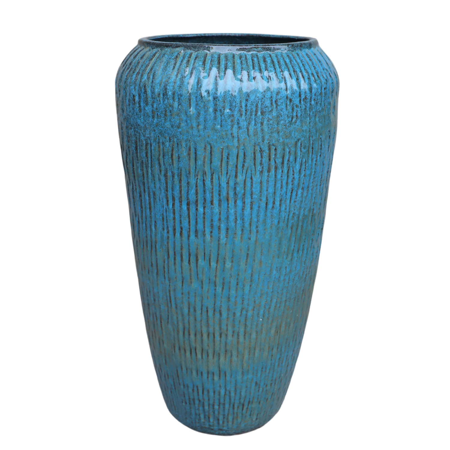 Pot POMPADOUR 36x69cm bleu fer Provencelia