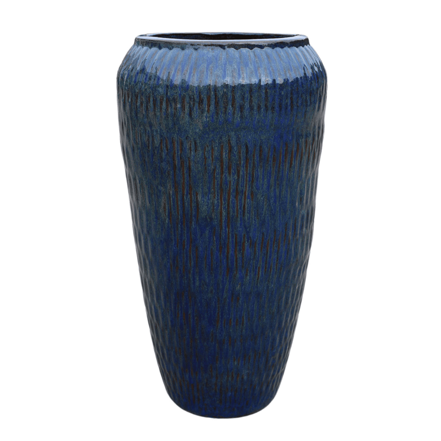 Pot POMPADOUR 36x69cm bleu outremer Provencelia