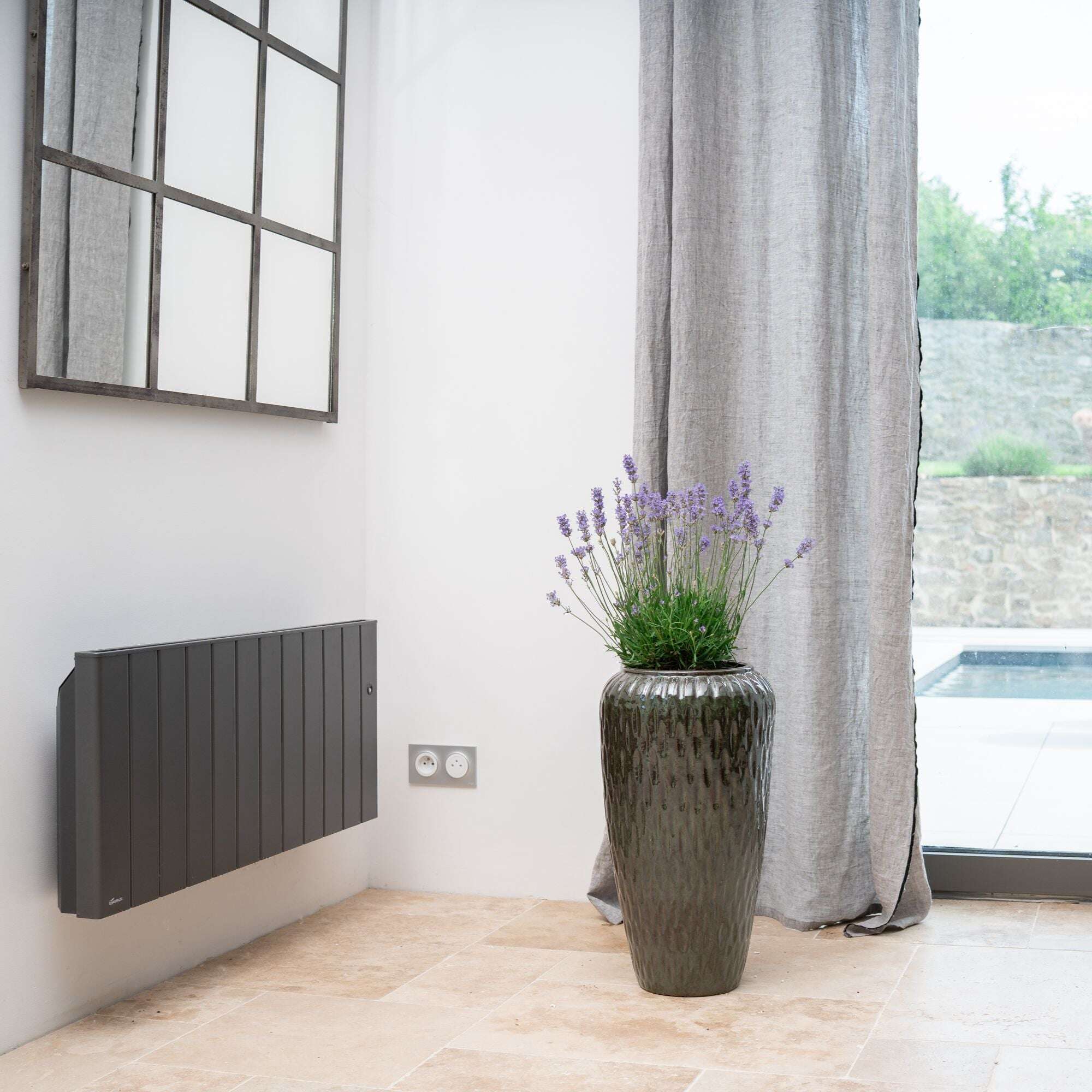 Pot POMPADOUR 36x69cm vert tropical Provencelia