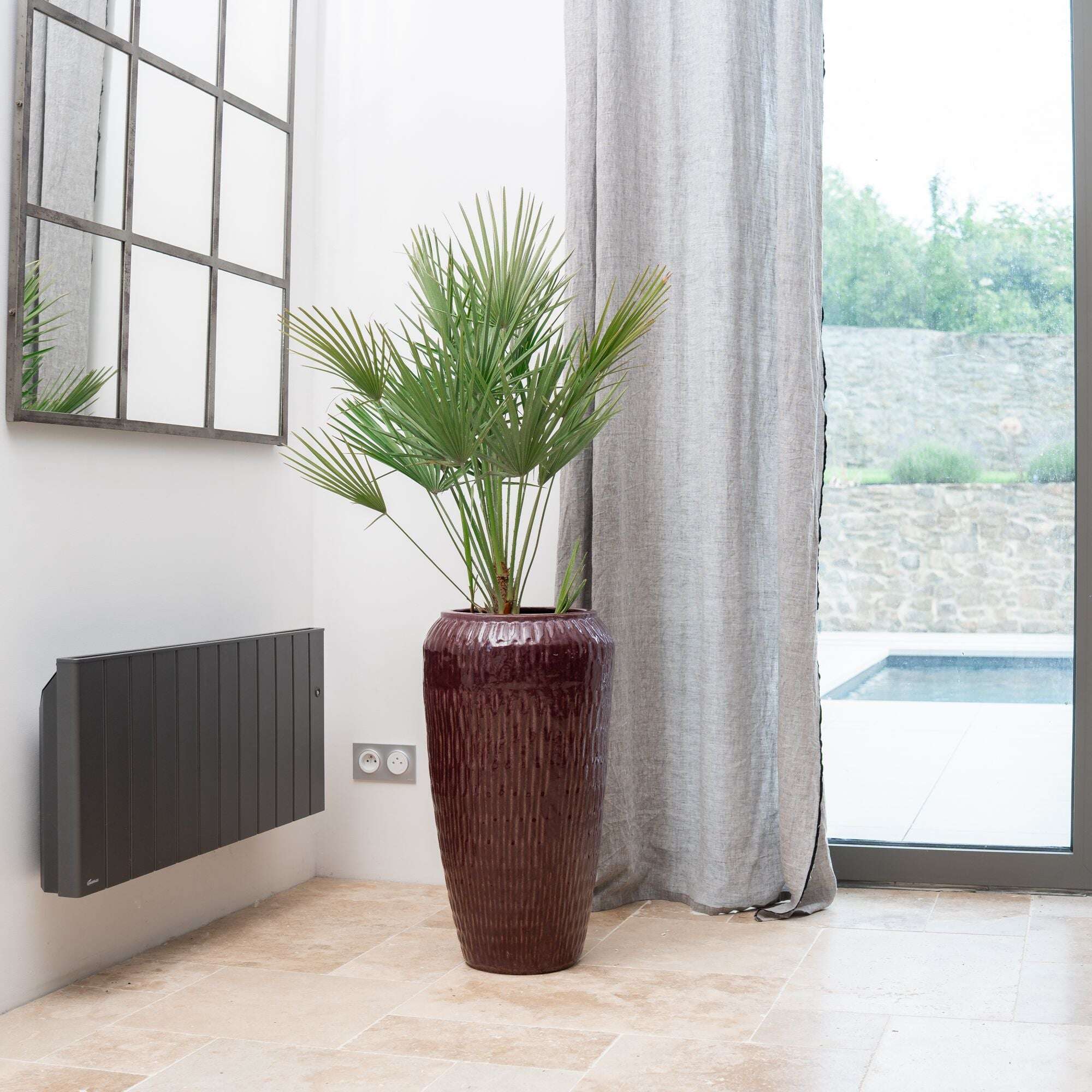 Pot POMPADOUR 47x90cm rouge brique Provencelia