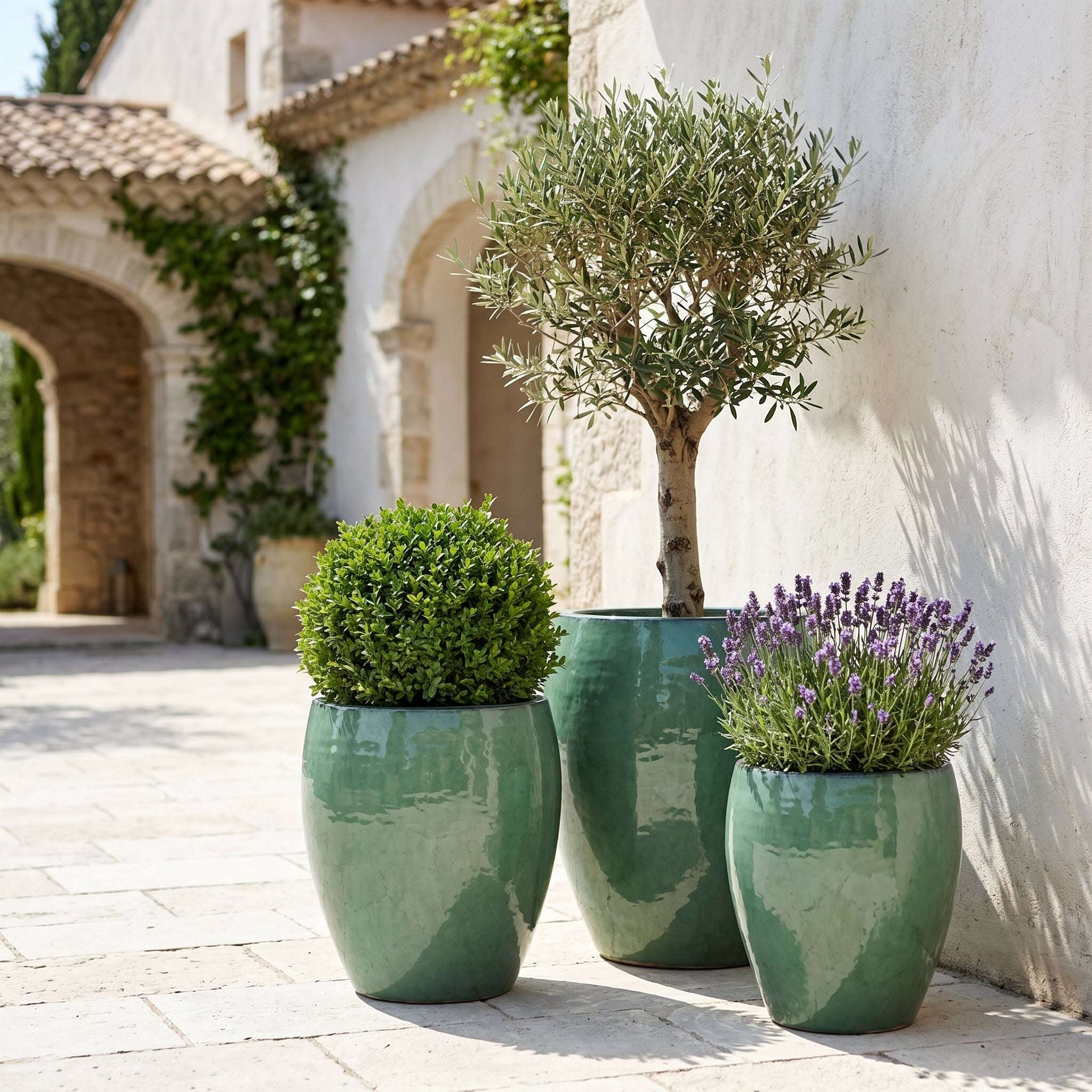 Pot POSEIDON 36x43cm jade Provencelia