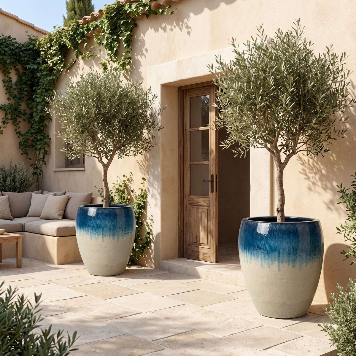 Vaso POSEIDON2 36x43cm cielo d'aprile Provencelia