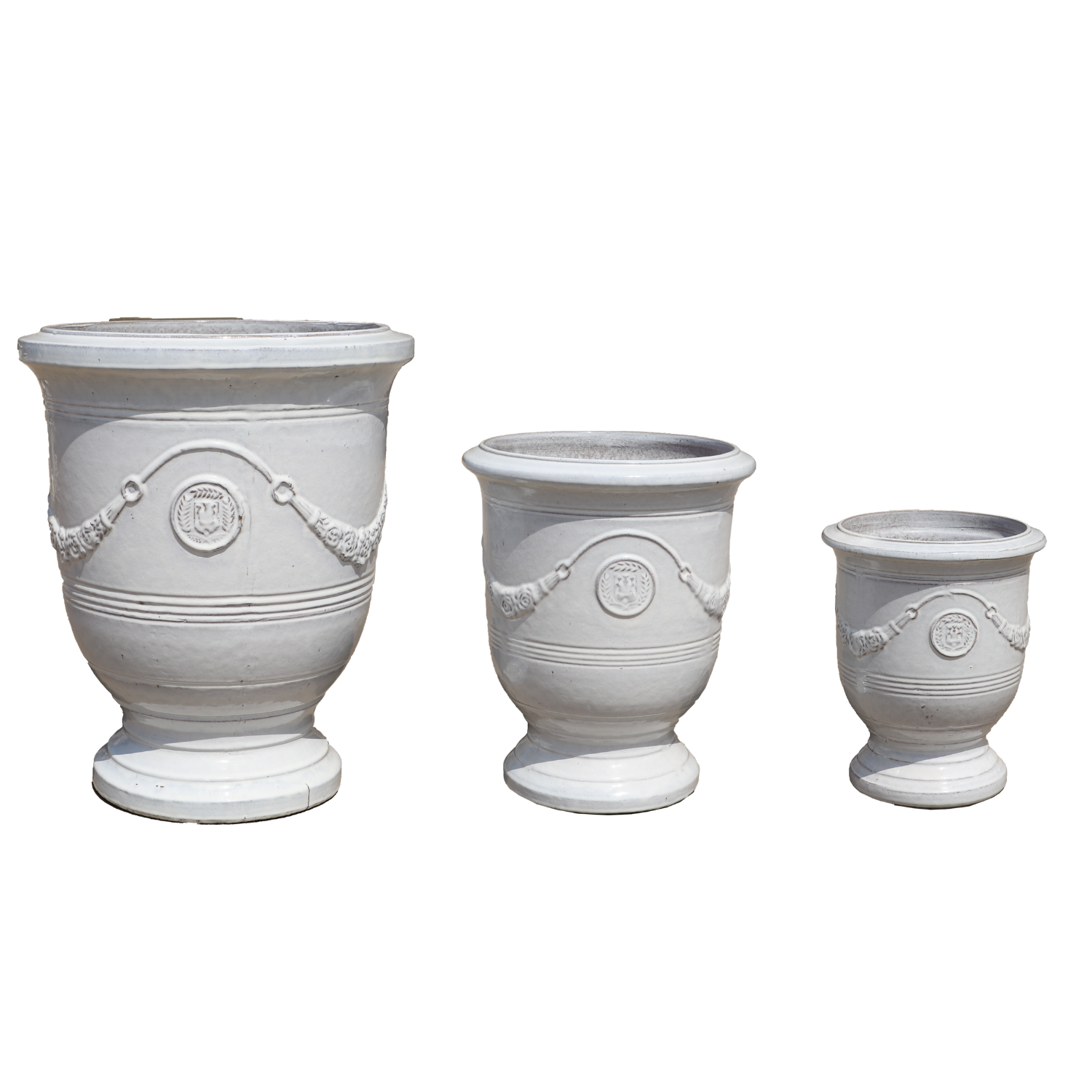 Pot RICHELIEU 58x70cm blanc Provencelia