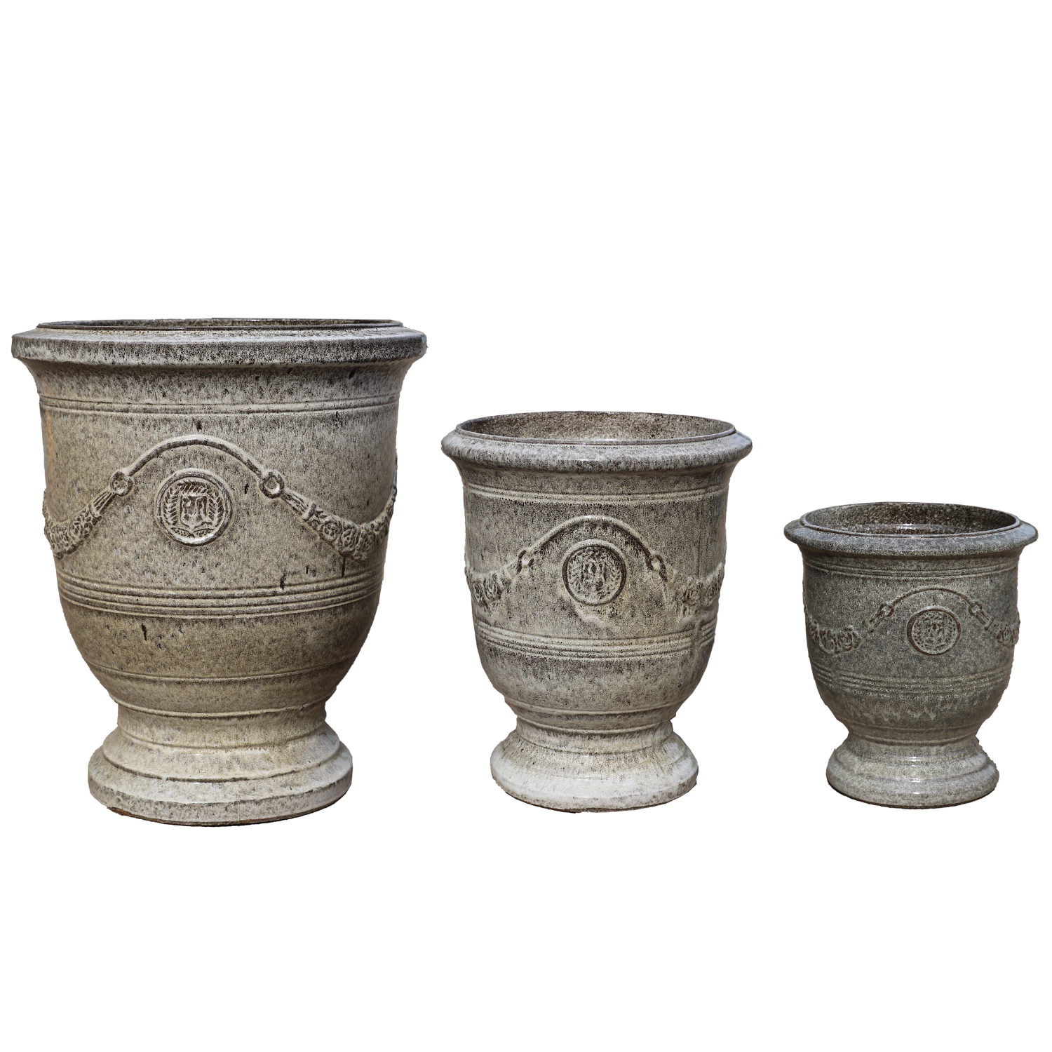 Pot RICHELIEU 58x70cm tigre blanc Provencelia