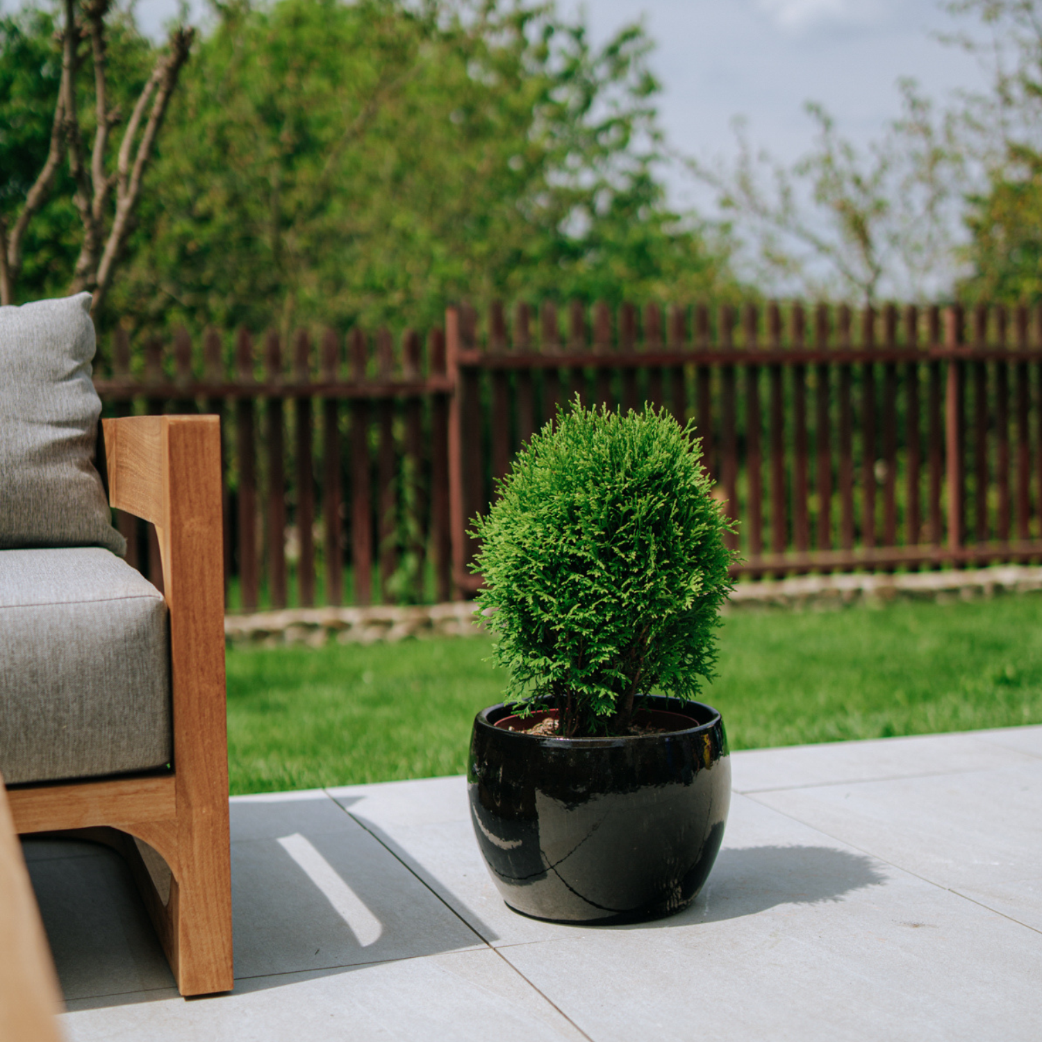 Pot ROMULUS 31x23cm noir Provencelia