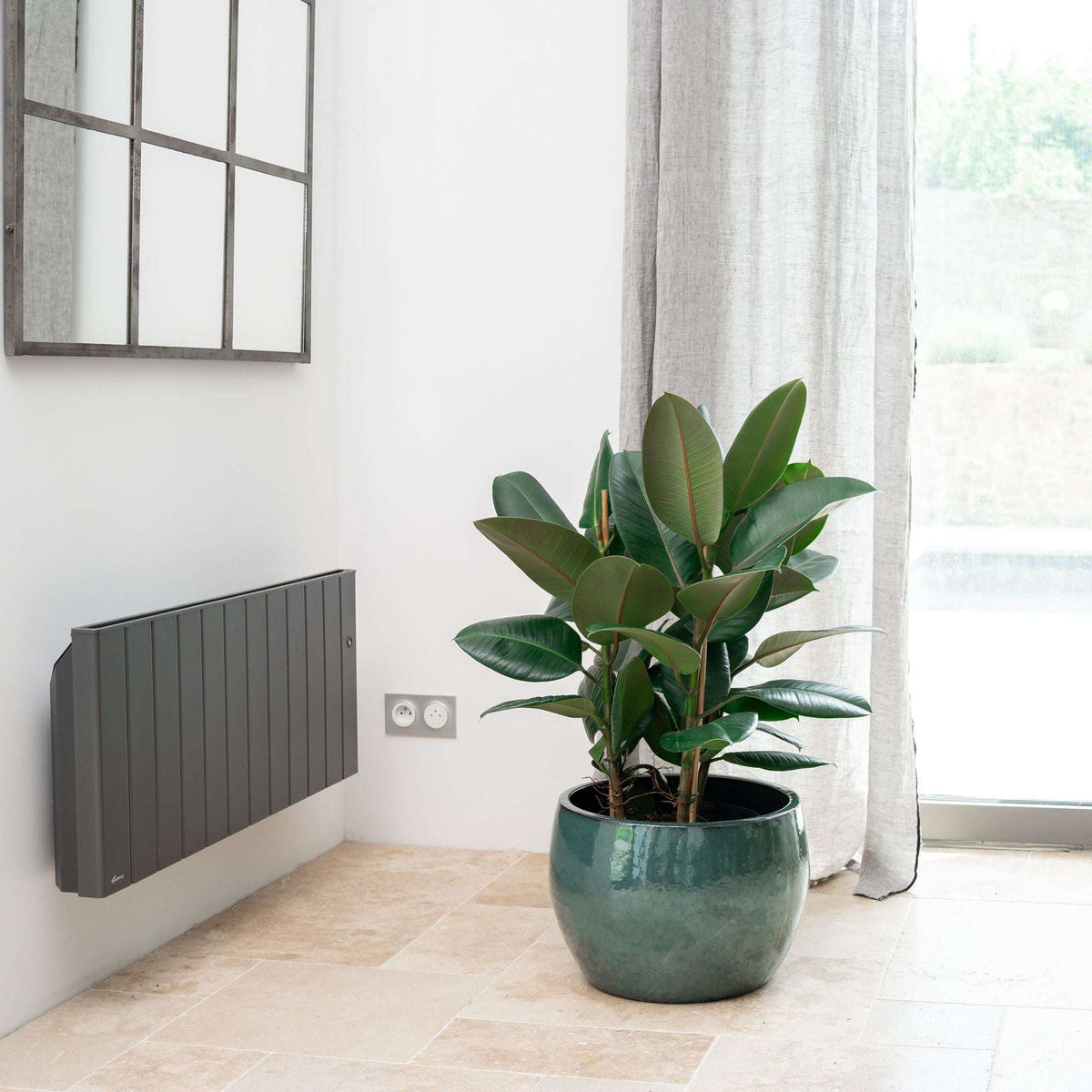 Planter ROMULUS 42x30cm jade Provencelia