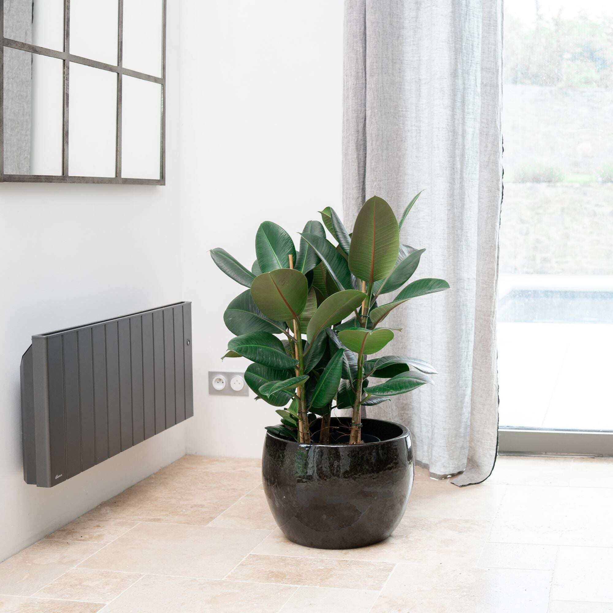 Pot ROMULUS 42x30cm noir Provencelia