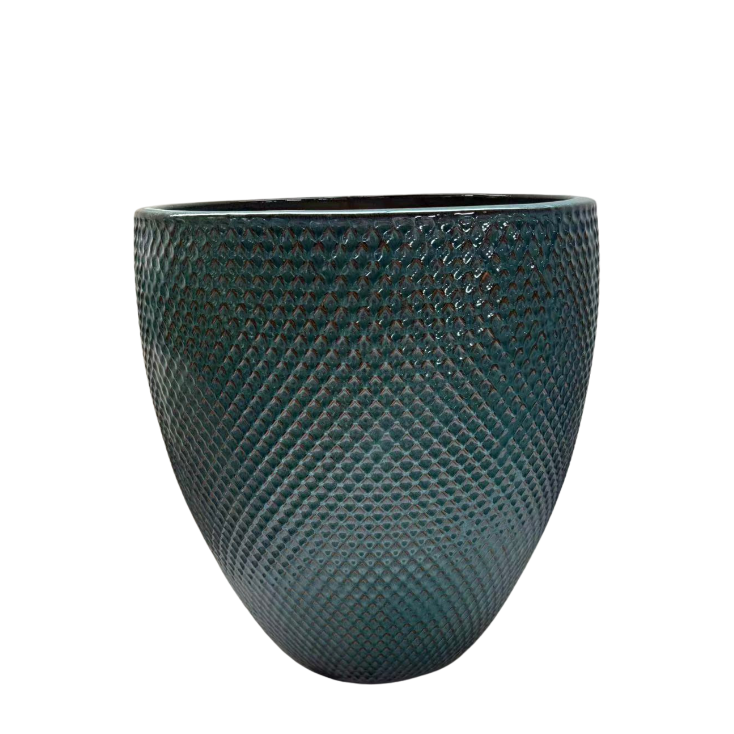 Pot SIGNAC 22x25cm bleu pétrole Provencelia