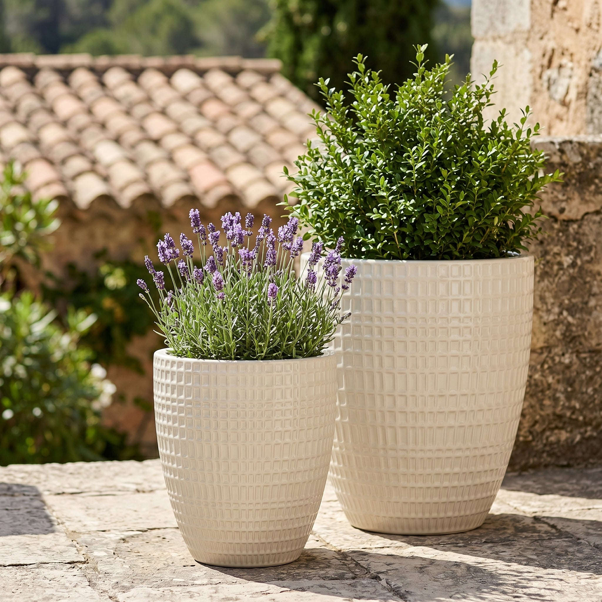 Pot VERNE 32x40cm crème Provencelia