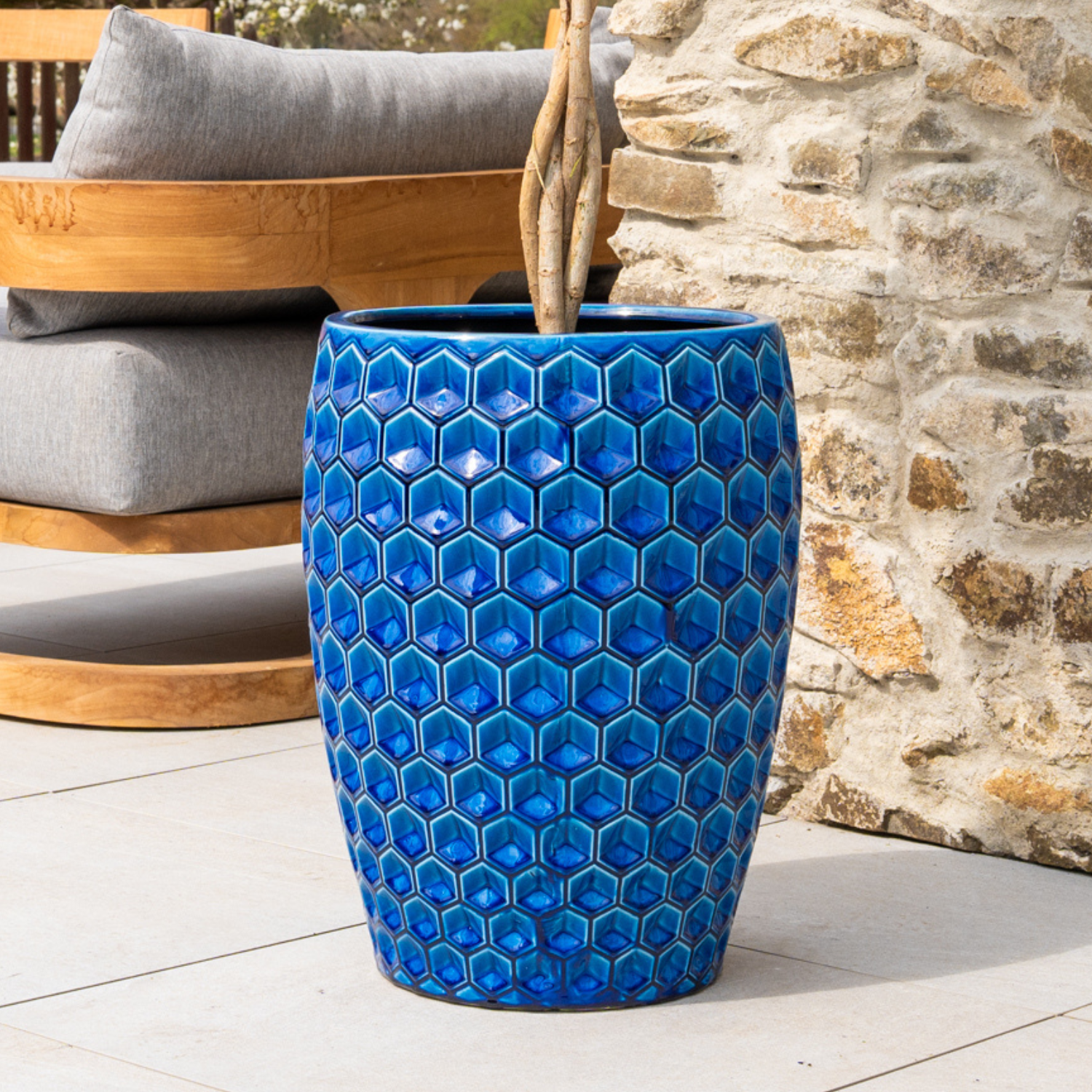 Pot VERSAILLES 38x54cm bleu Provencelia