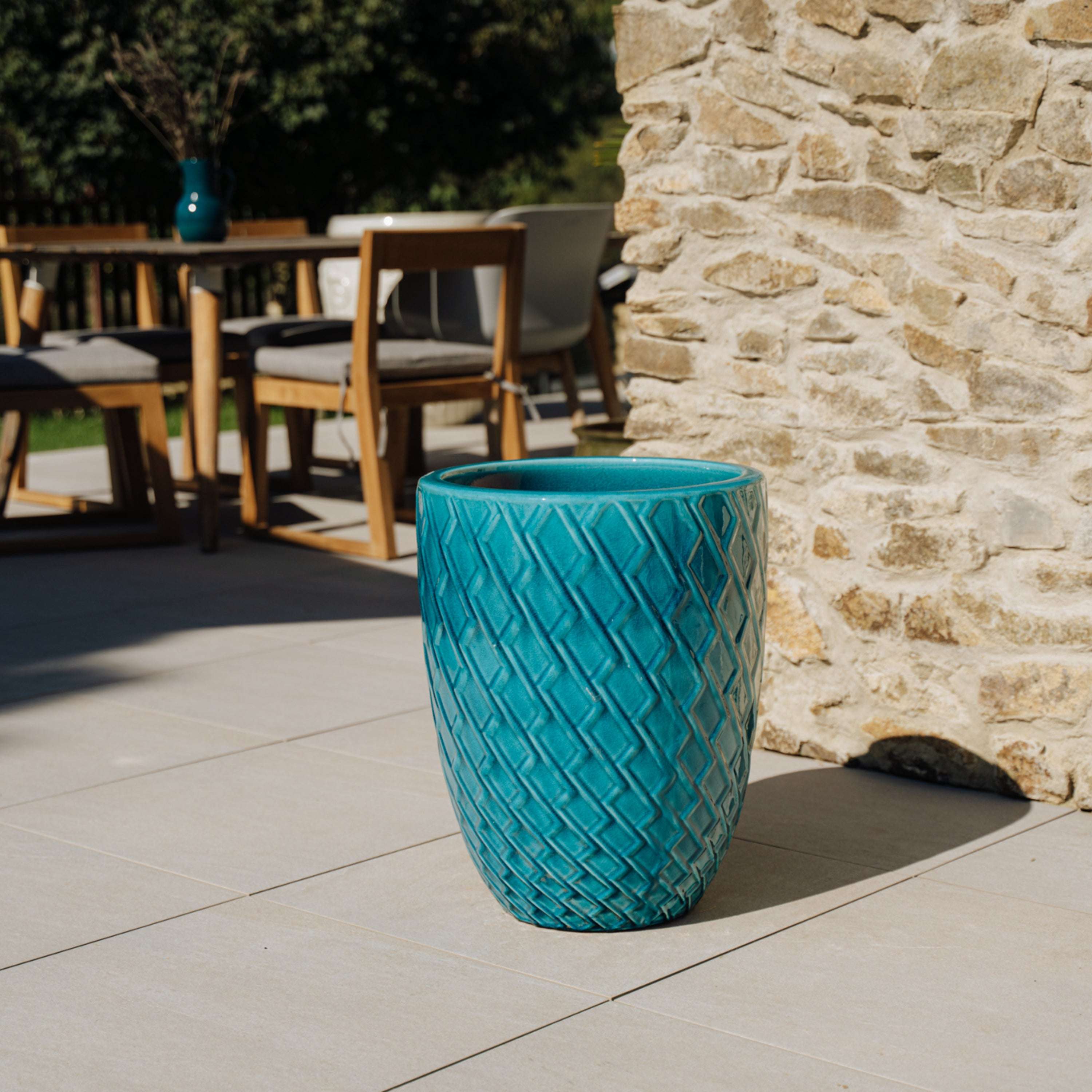 Pot ZEUS 32x40cm turquoise Provencelia
