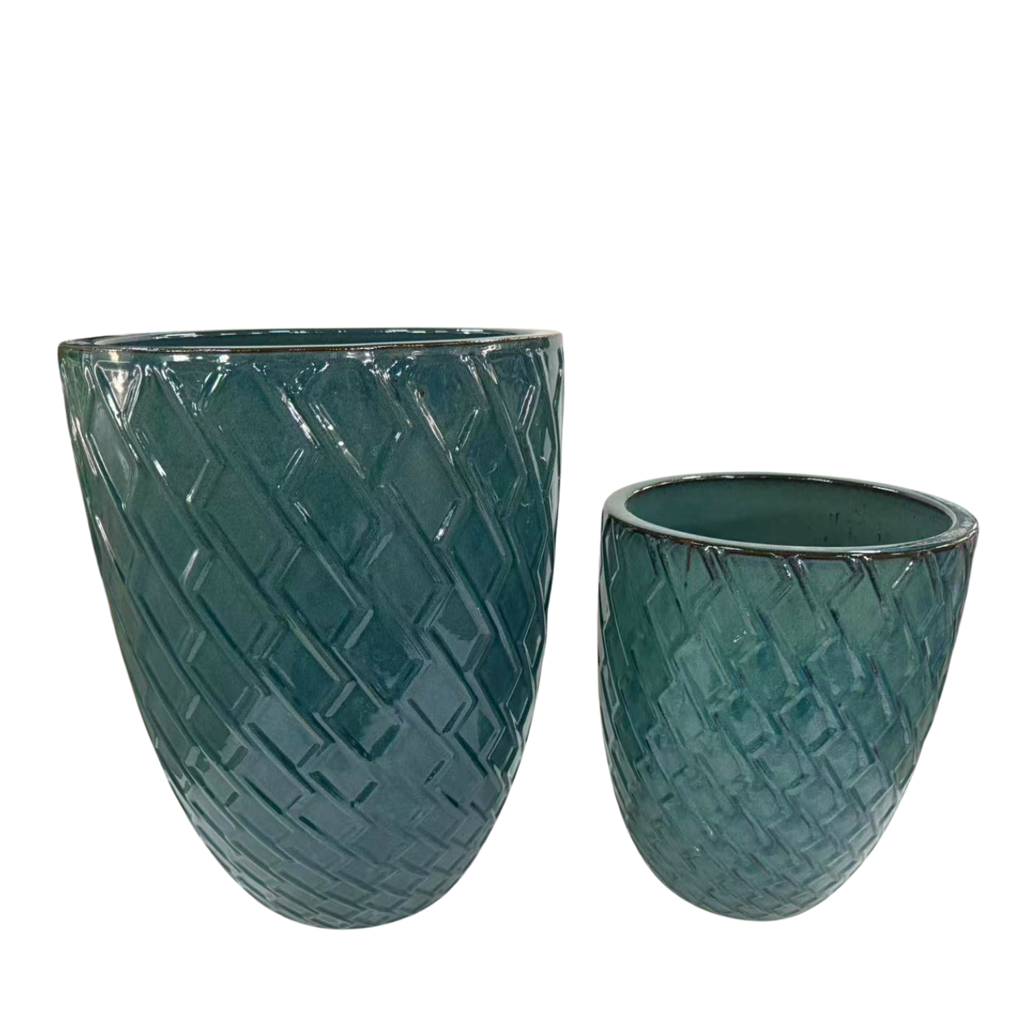 Pot ZEUS 41x55cm bleu pétrole Provencelia