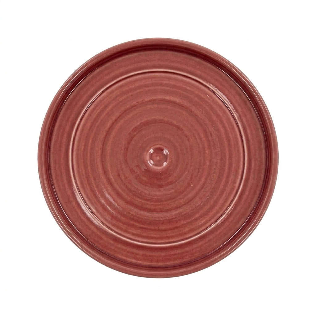 Sottovaso in ceramica rosa per vaso – resistente al gelo