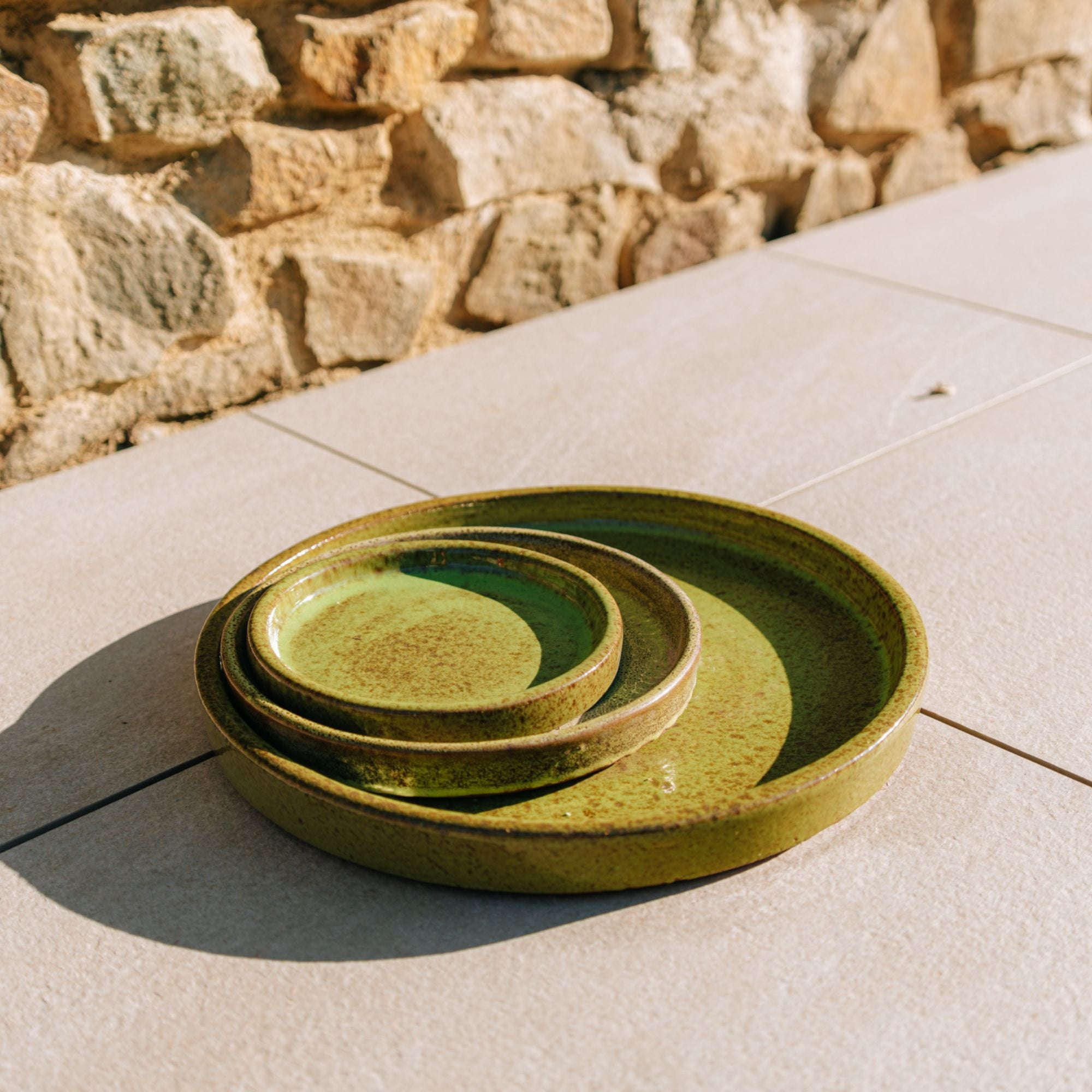 Soucoupe 19cm vert de lac Provencelia