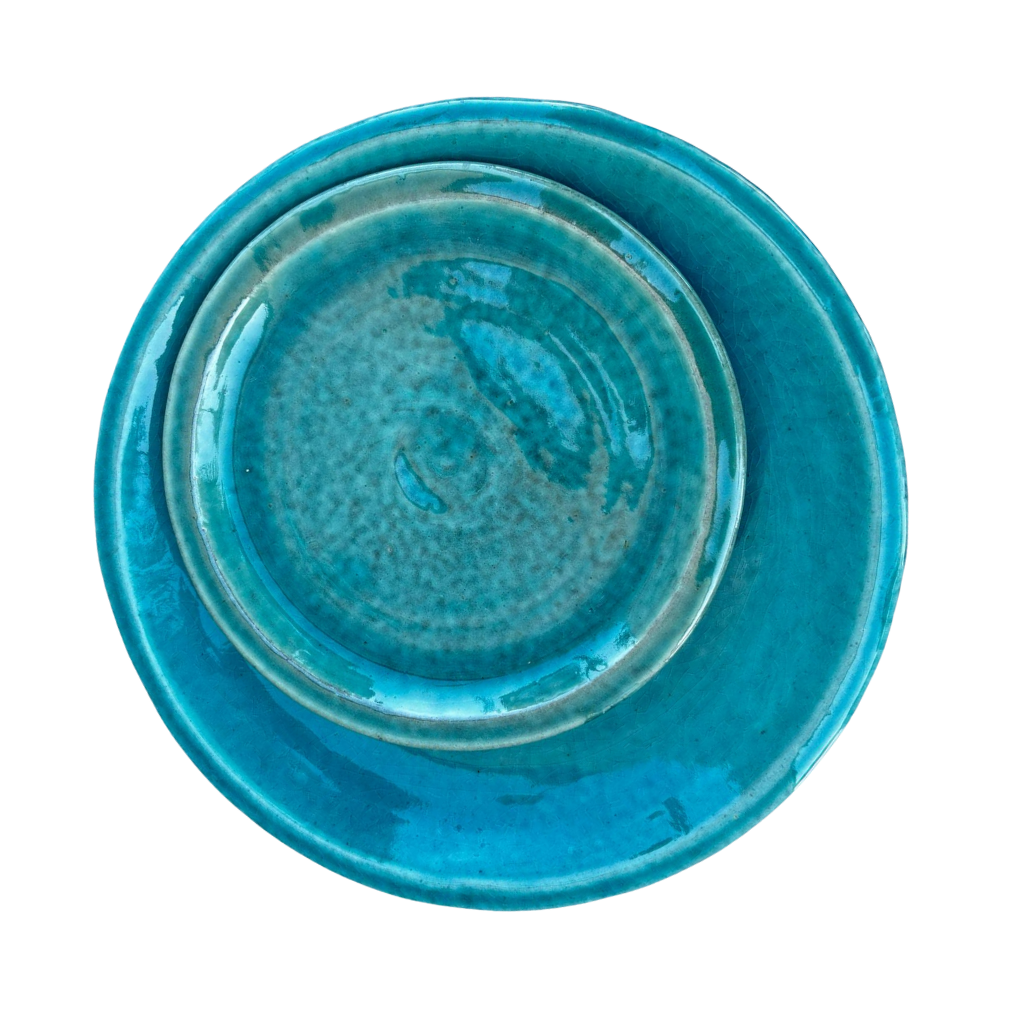 Soucoupe 28cm turquoise Provencelia