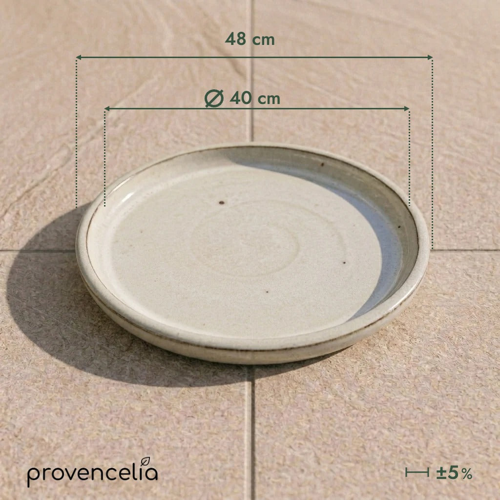 Soucoupe ronde 40cm brume d'été – dimensions