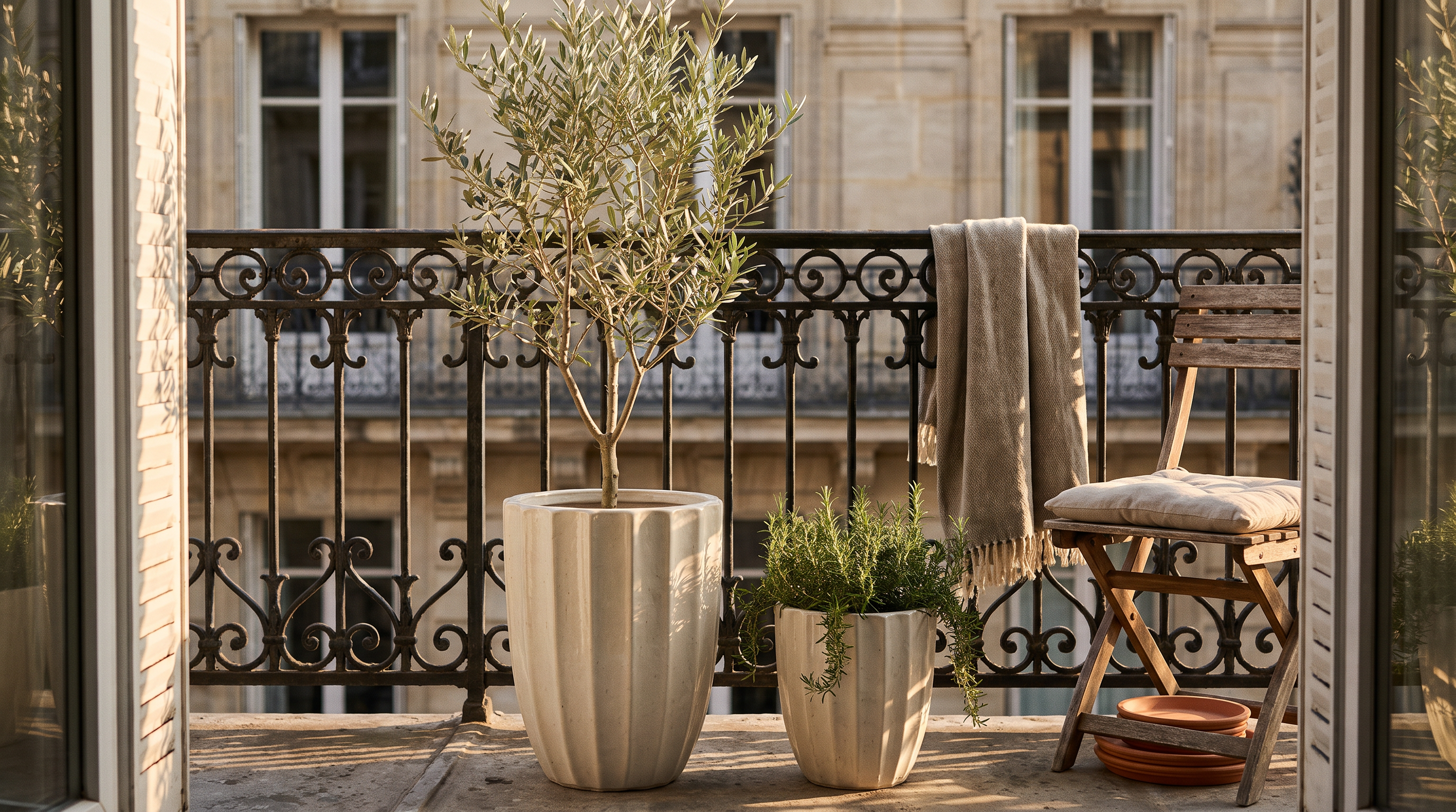 Petit balcon, grand style : sublimer son extérieur avec des pots XXL