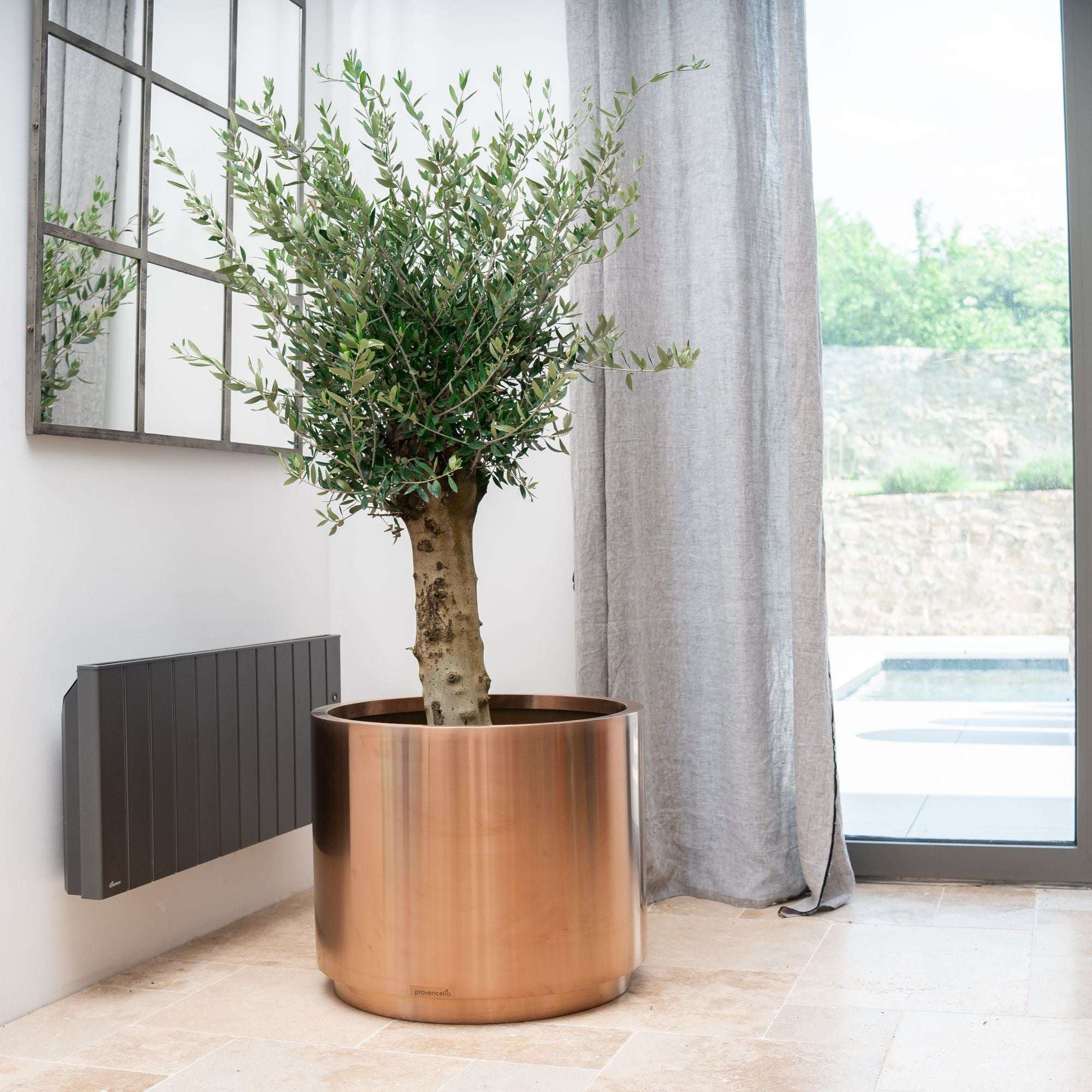 Pots de fleurs en acier inoxydable Provencelia