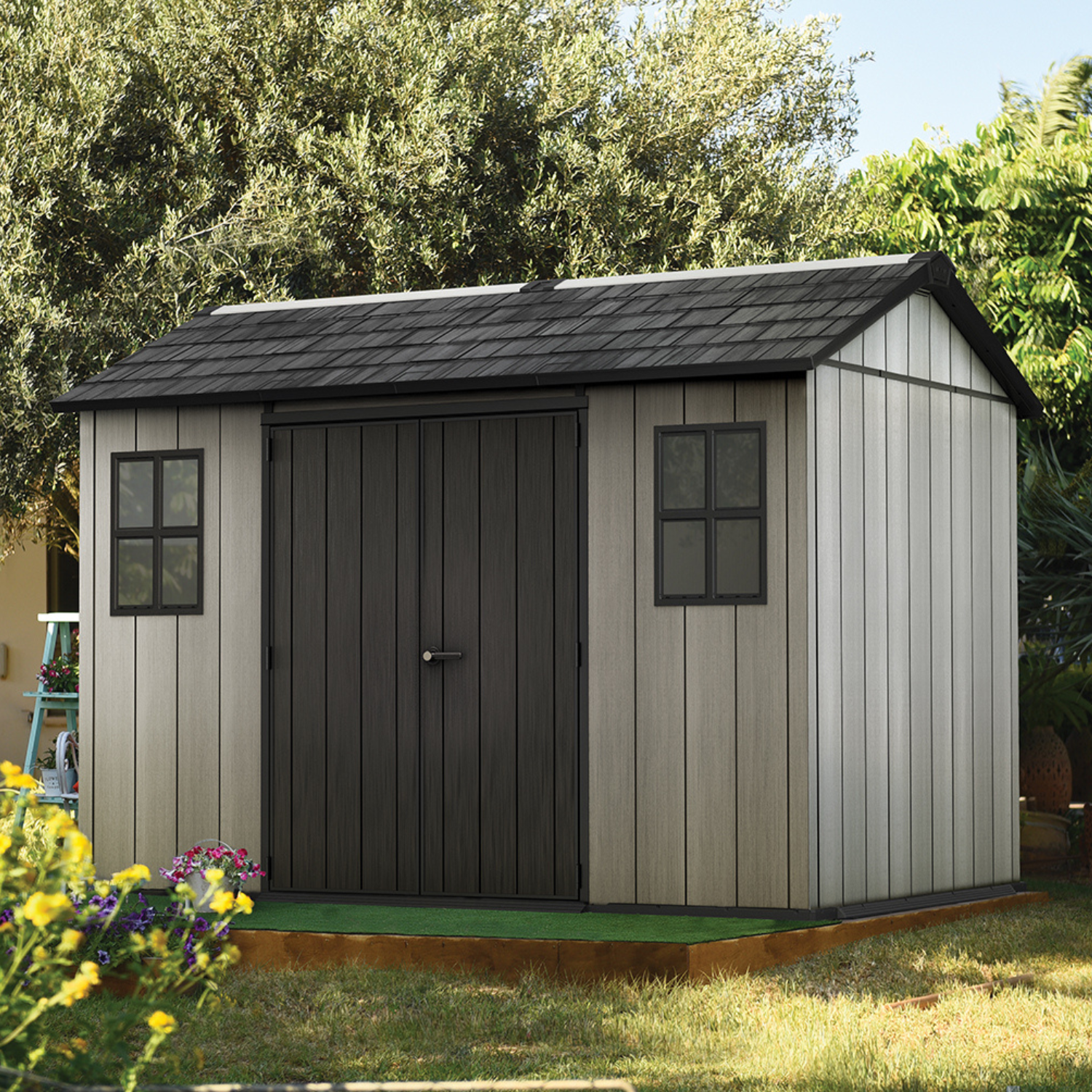 OAKLAND 1175 Garden Shed Grey