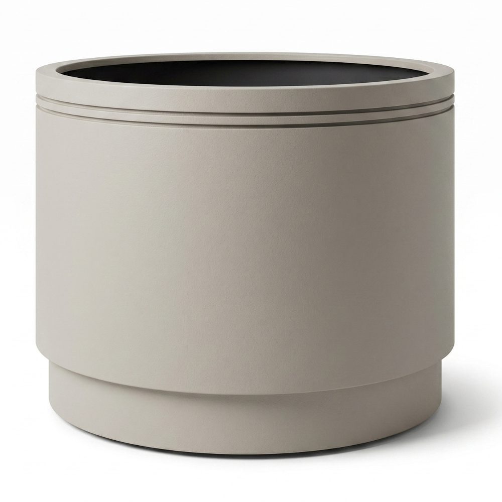 INFINITY ROUND Pot 120x100cm champagne