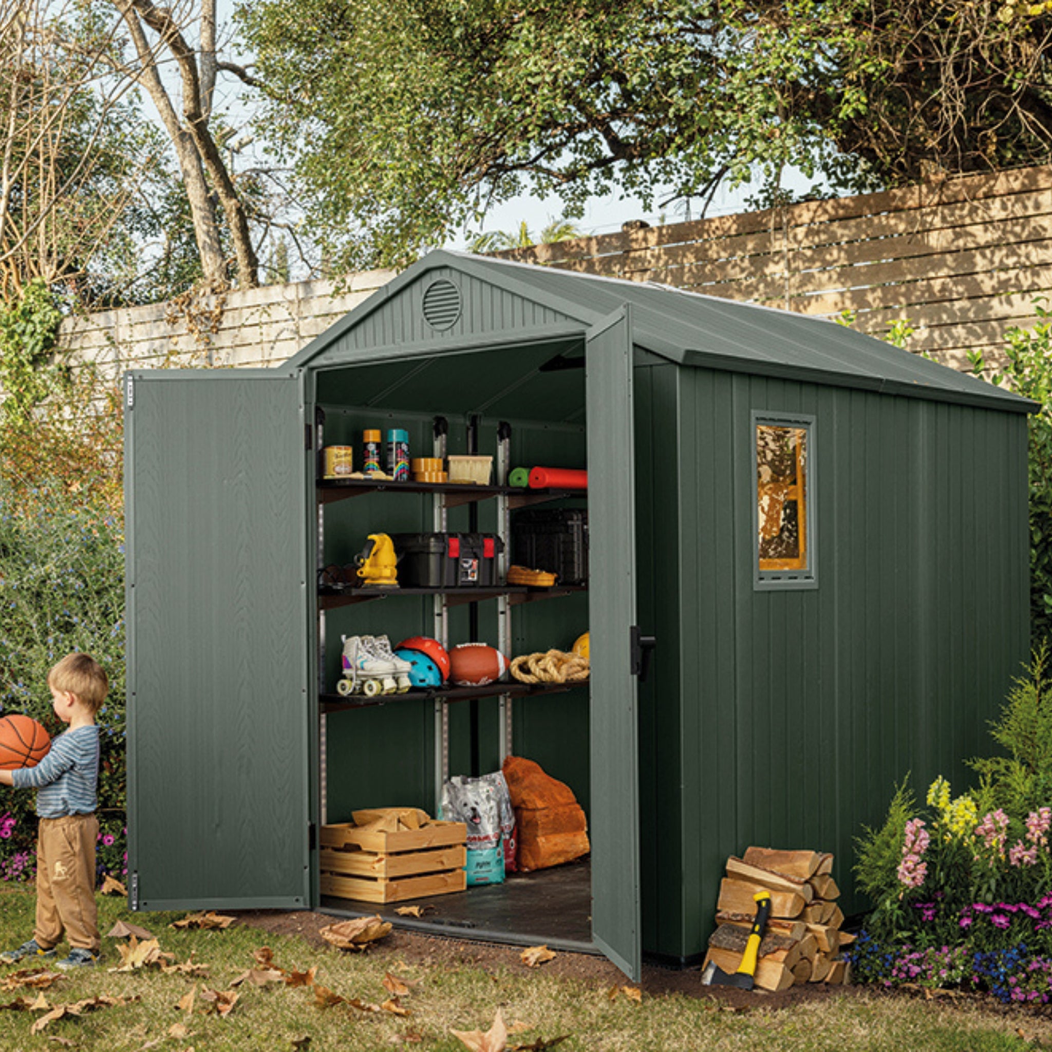 Abri de jardin DARWIN 6x8 Vert