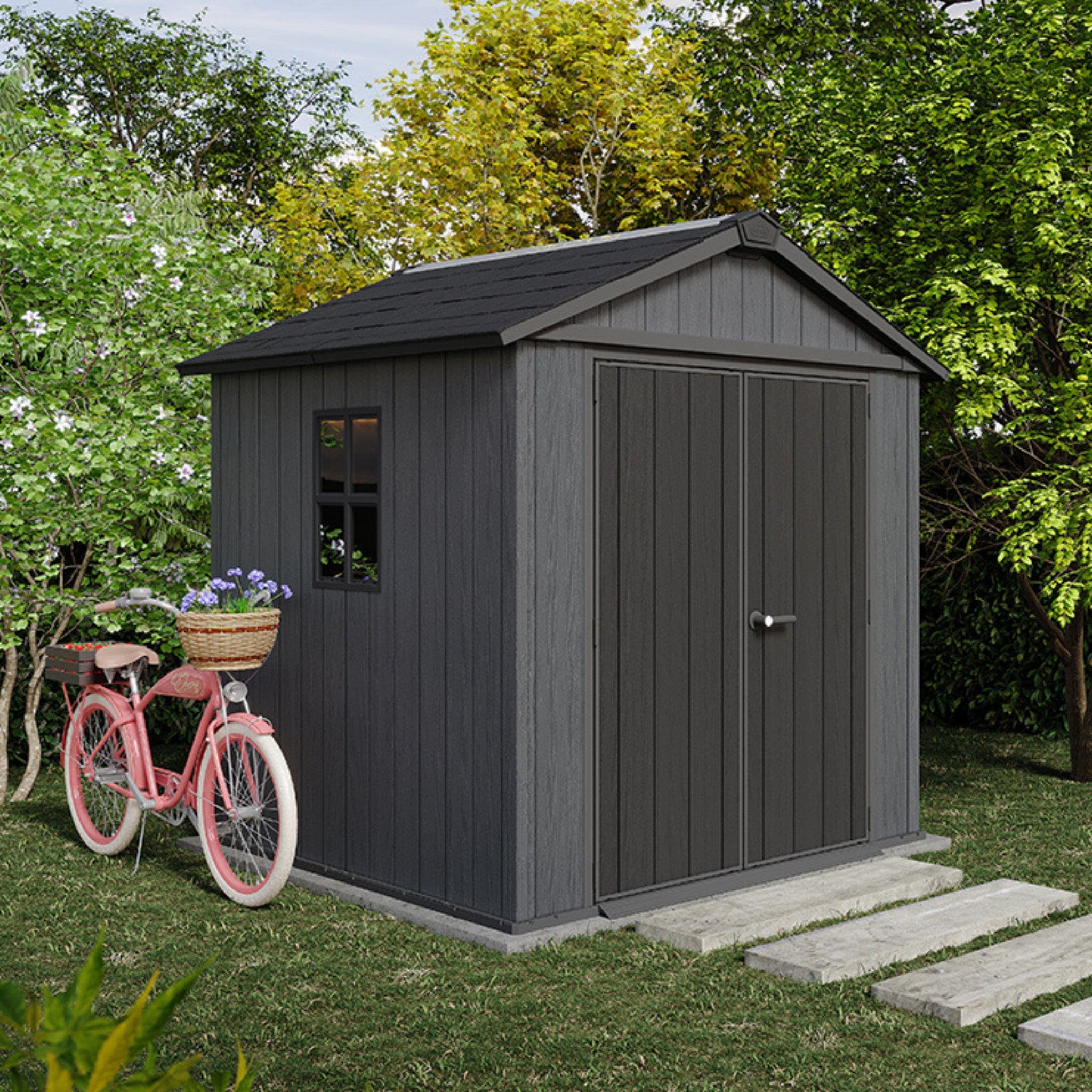 Abri de jardin NEWTON PLUS 7x7,5 Gris