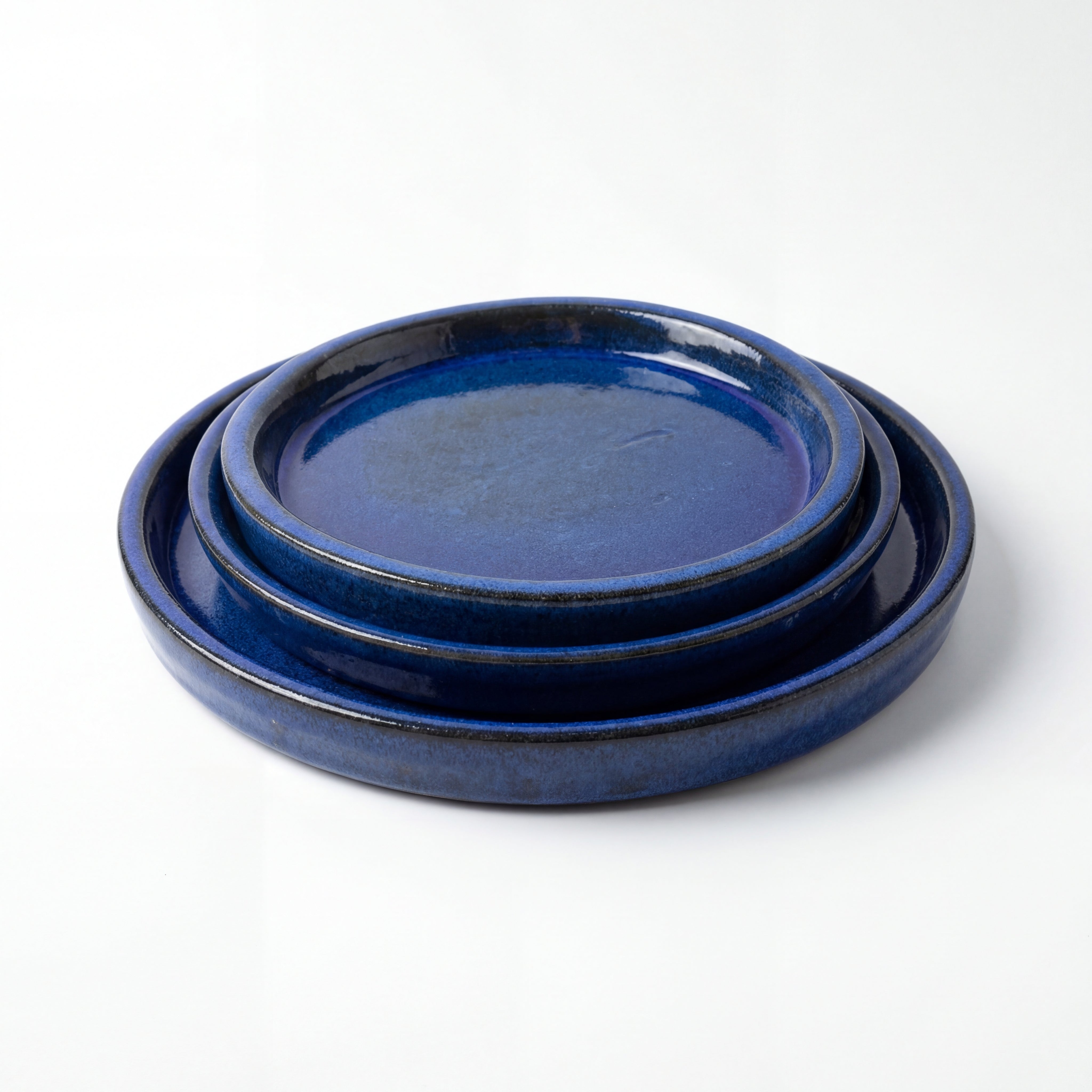 Ronde schotel 28cm majorelleblauw