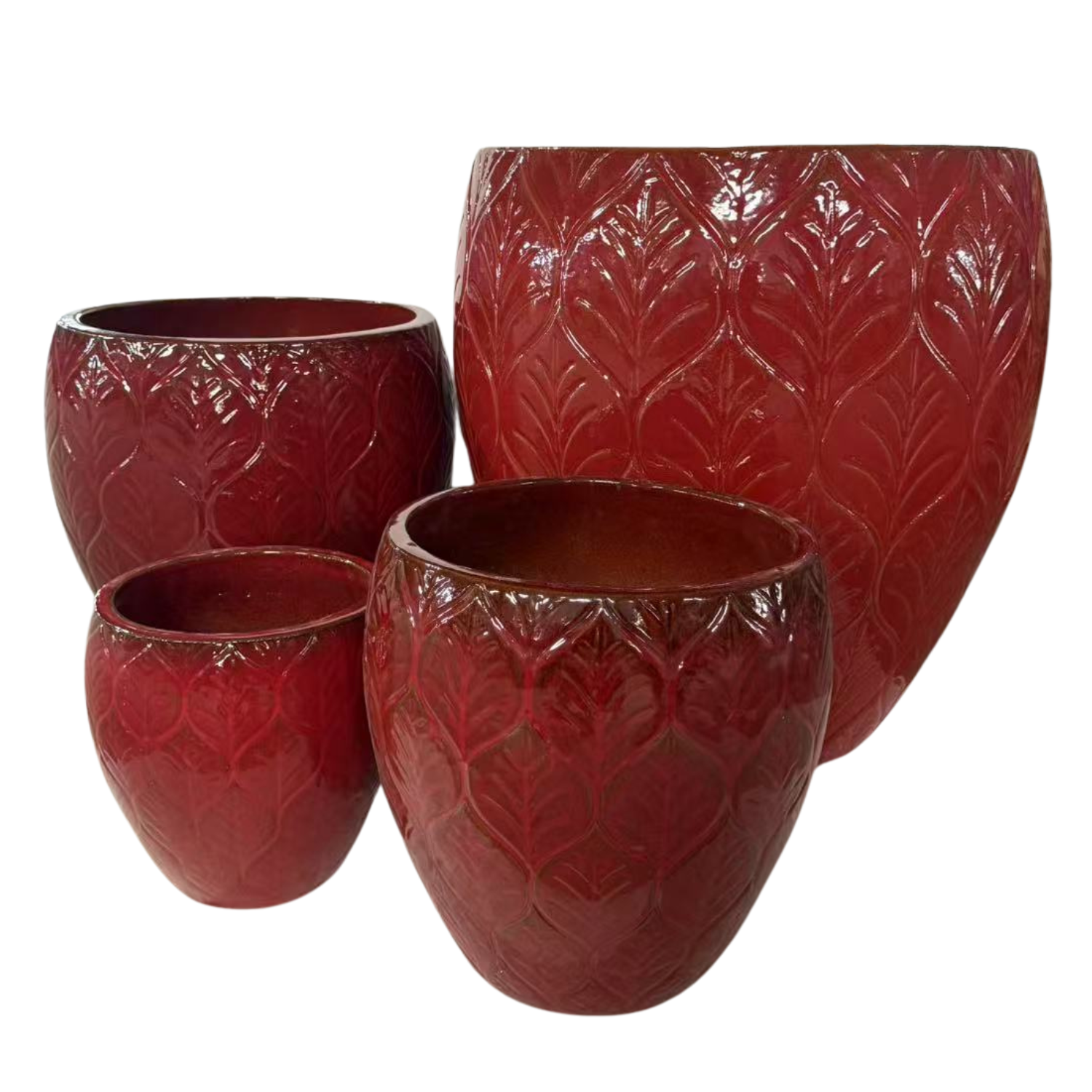 Pot ARTEMIS 66x68cm rouge impérial