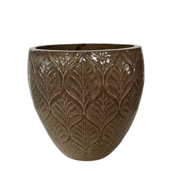 Pot ARTEMIS 29x29cm bronze sablé