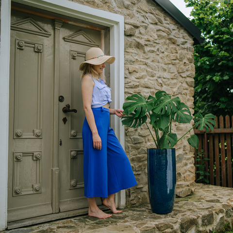 Pot ATHENA 31x70cm bleu outremer