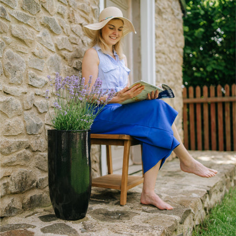 Pot ATHENA 25x50cm noir