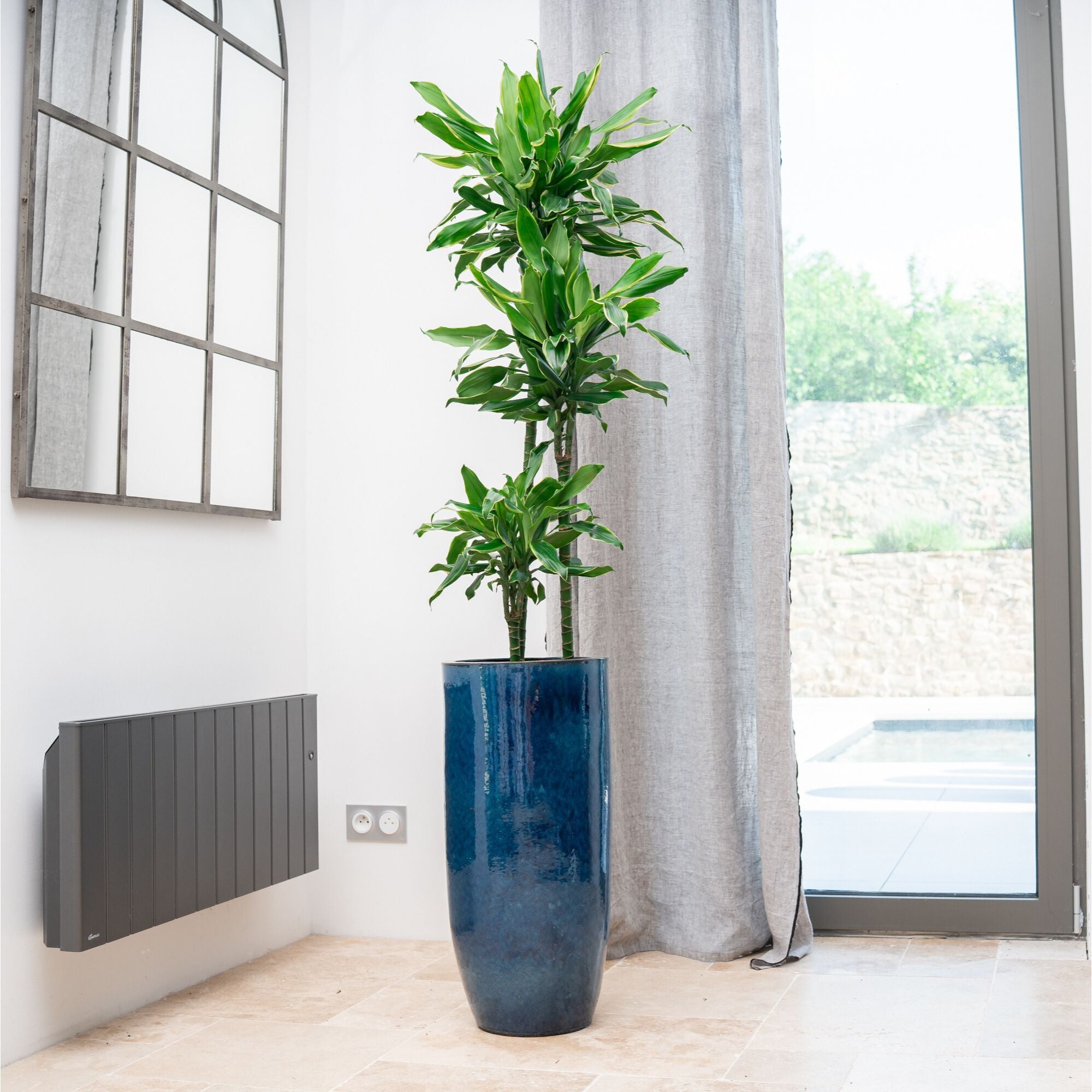 Pot ATHENA 31x70cm bleu outremer