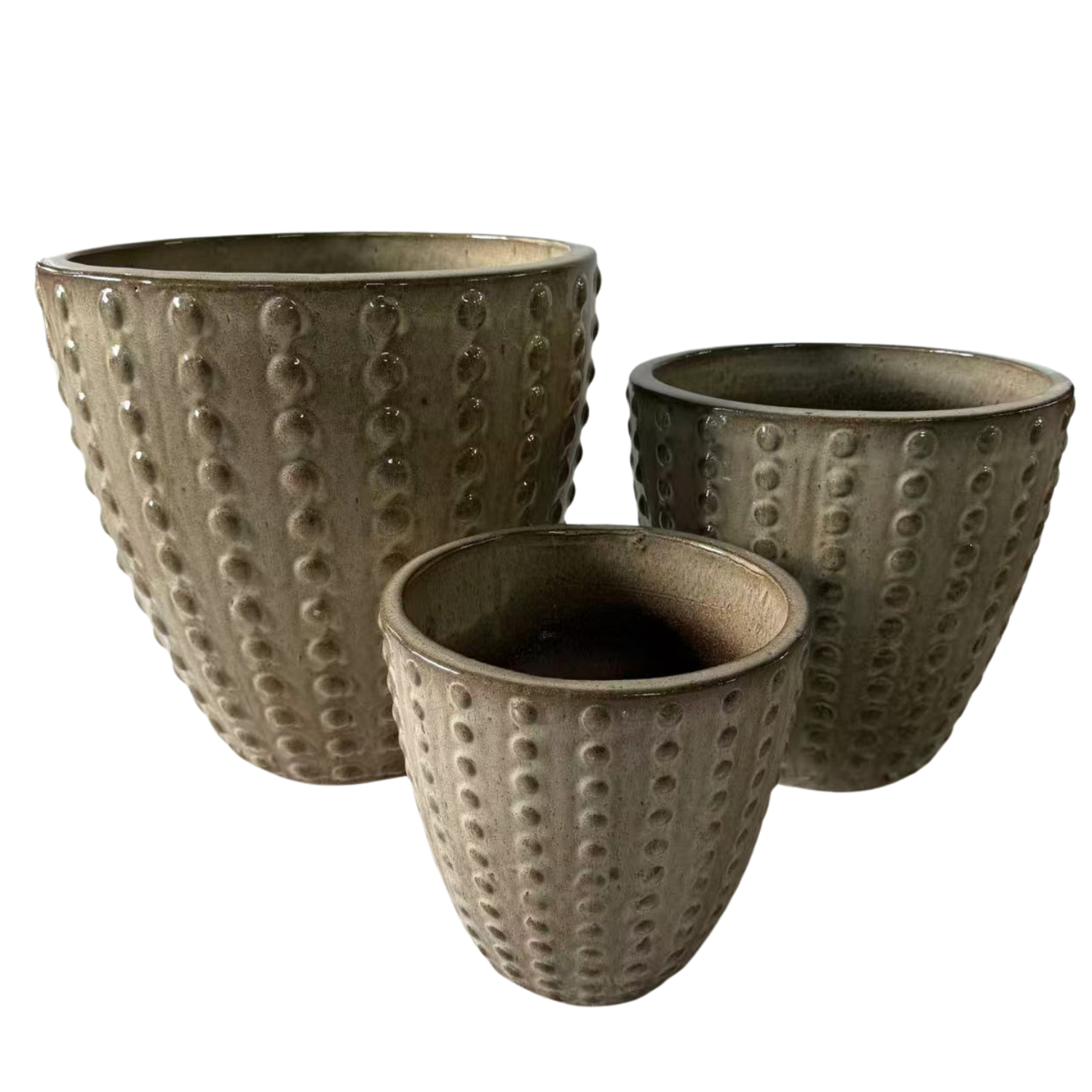ATTILA pot 30x29cm sanded bronze
