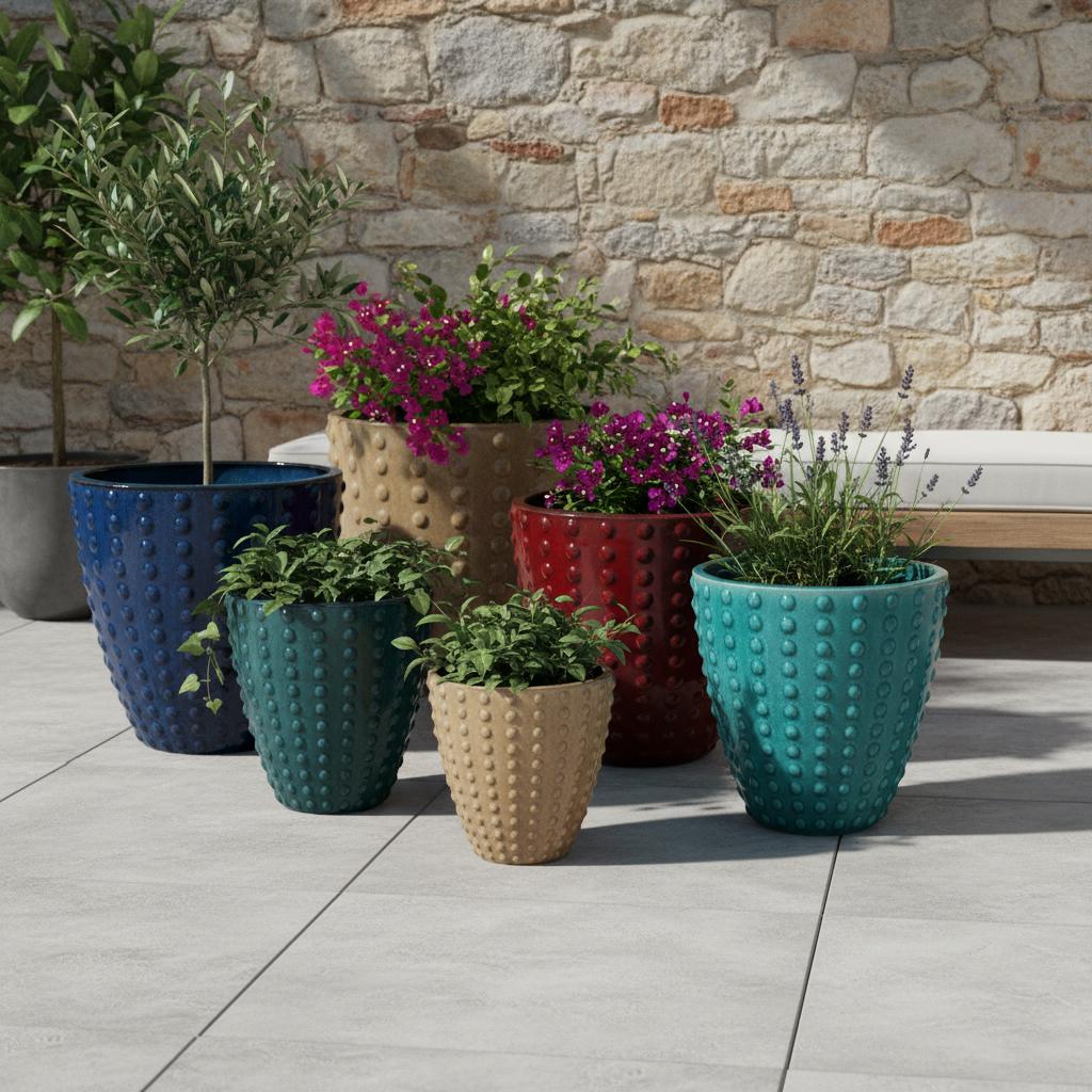 ATTILA Pot 30x29cm turquoise