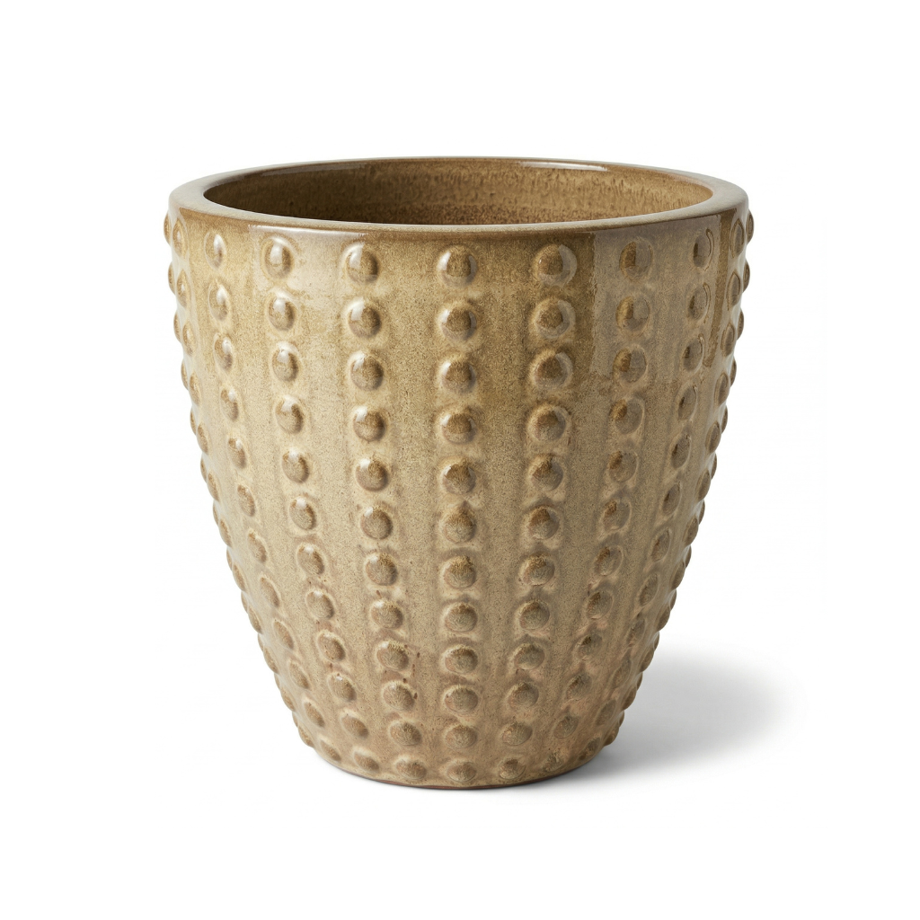 Pot ATTILA 30x29cm brons gezandstraald