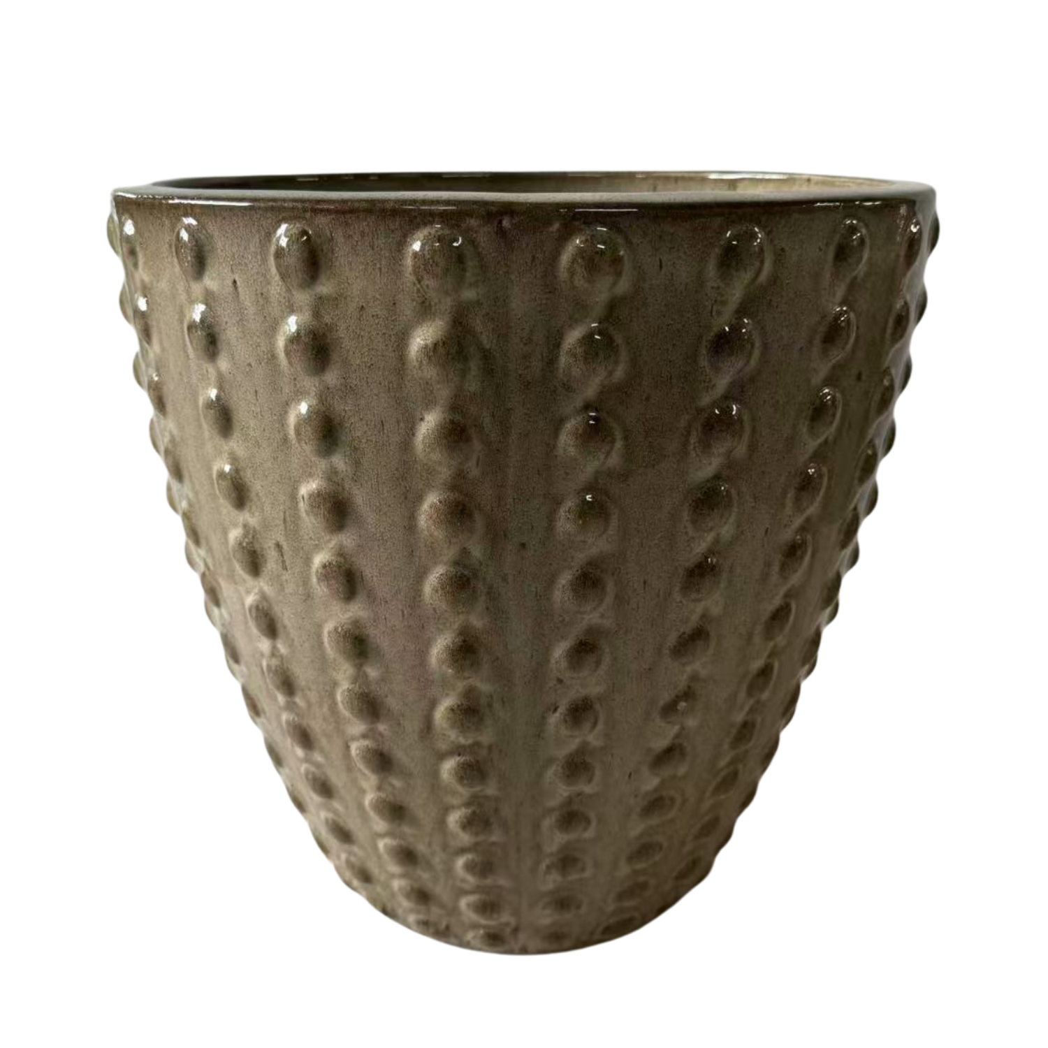 ATTILA pot 30x29cm sanded bronze