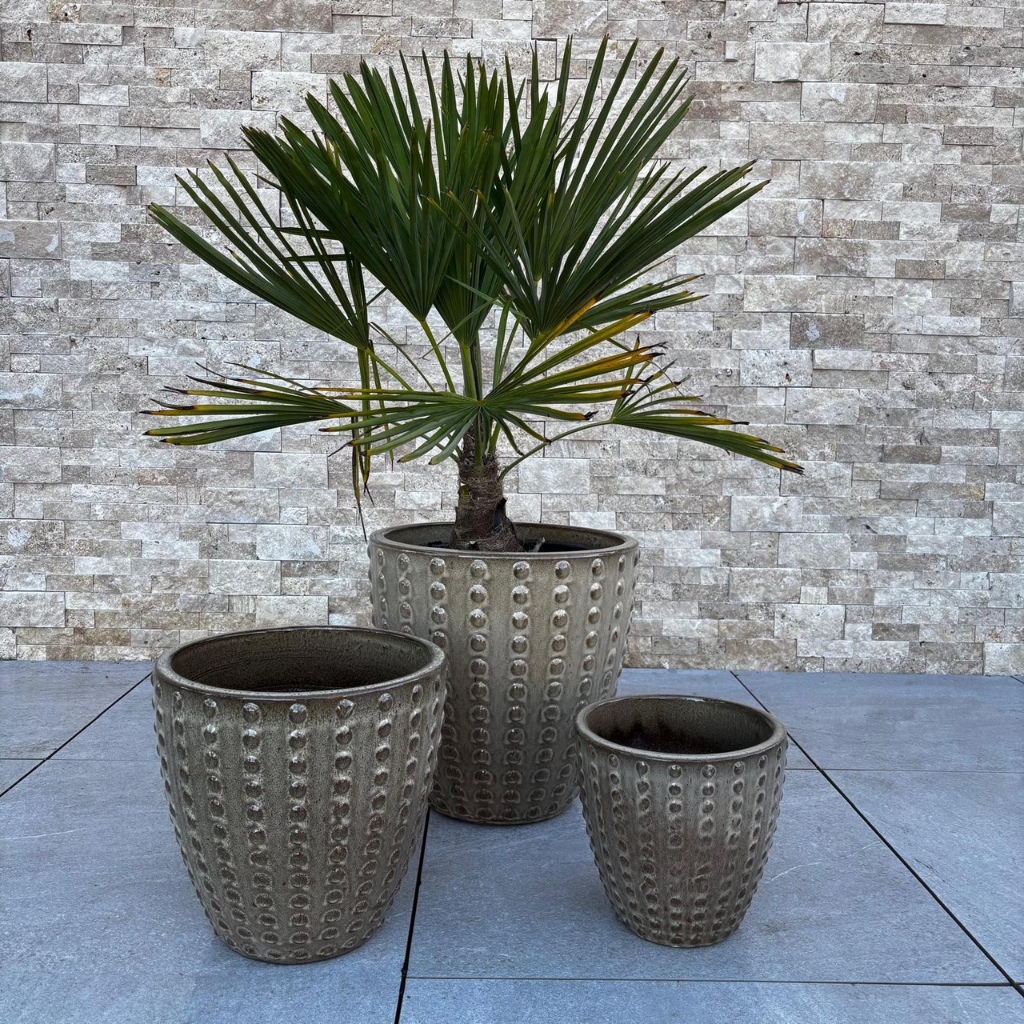 Pot ATTILA 30x29cm bronze sablé