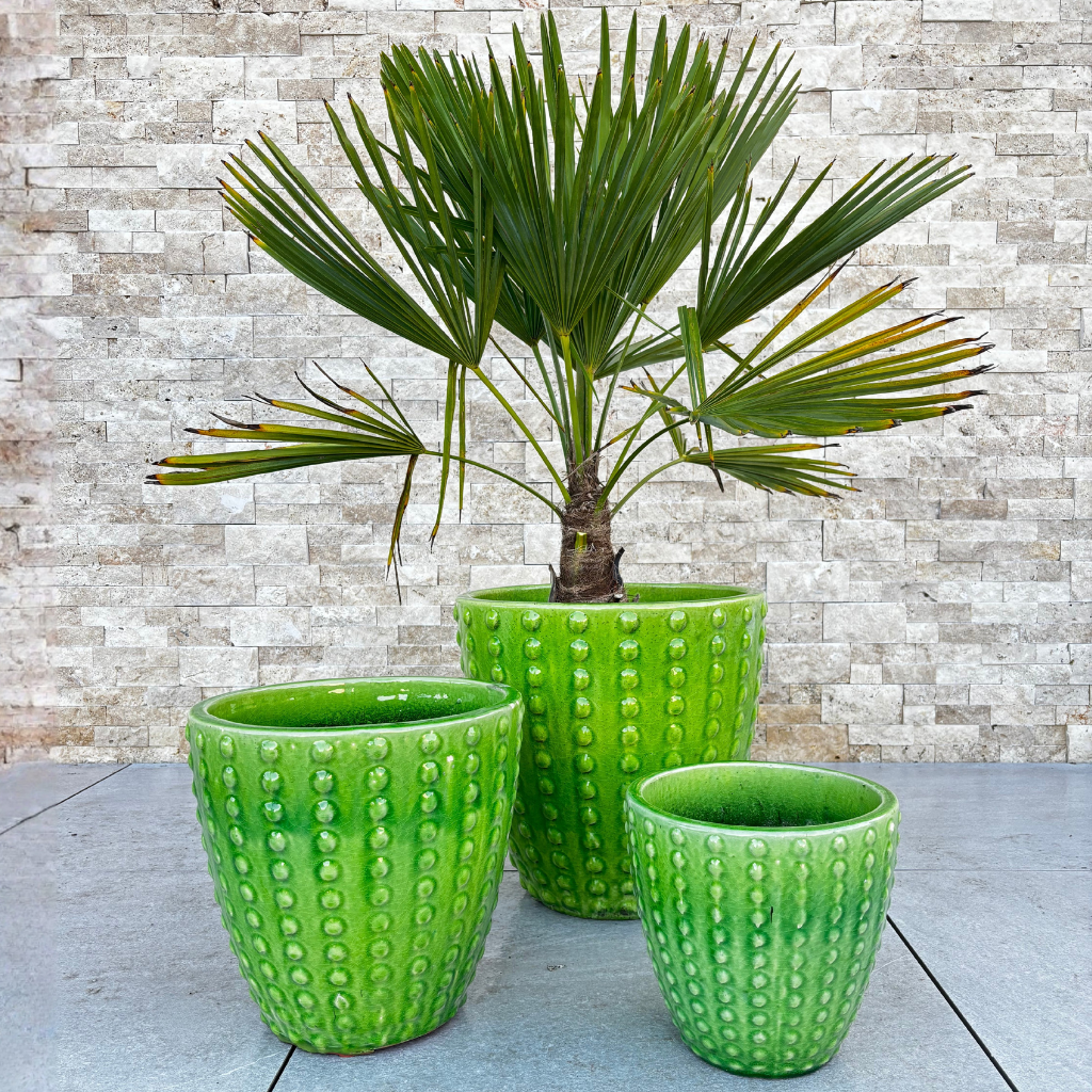 Pot ATTILA 38x37cm vert pomme