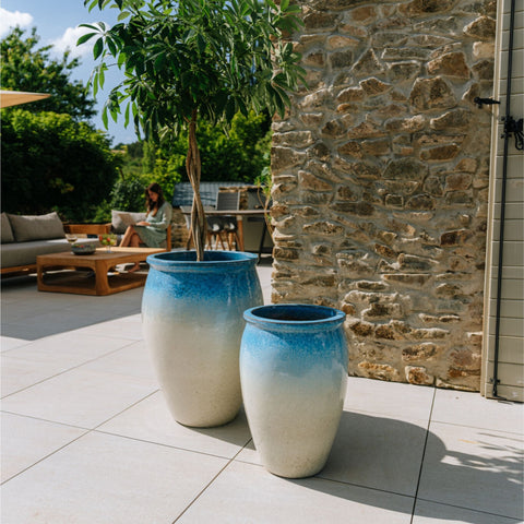 Pot BACCHUS 50x68cm ciel d'avril