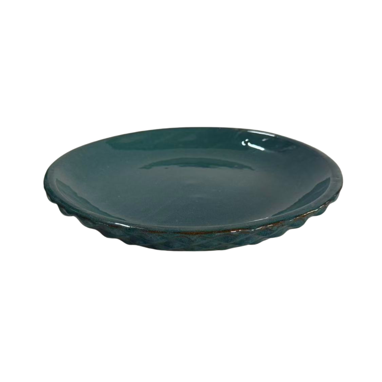 25cm saucer petrol blue