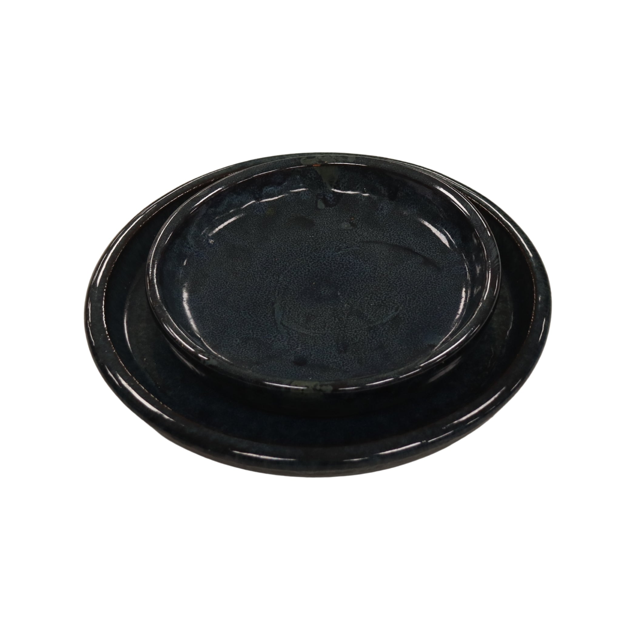 Round saucer 33cm sapphire
