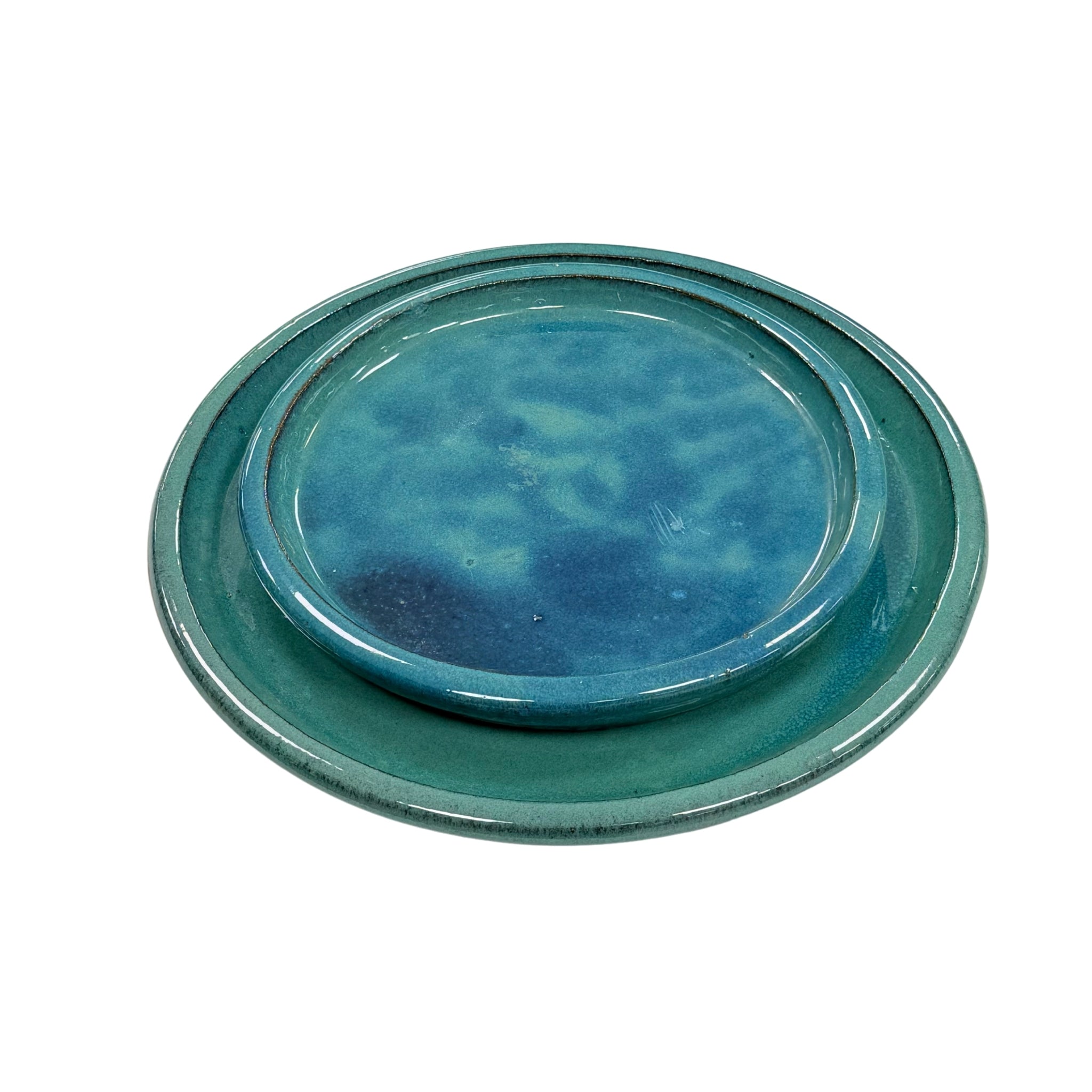 Ronde schotel 33cm jade mist