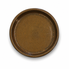 Sottopiatto rotondo 21cm miele ambrato